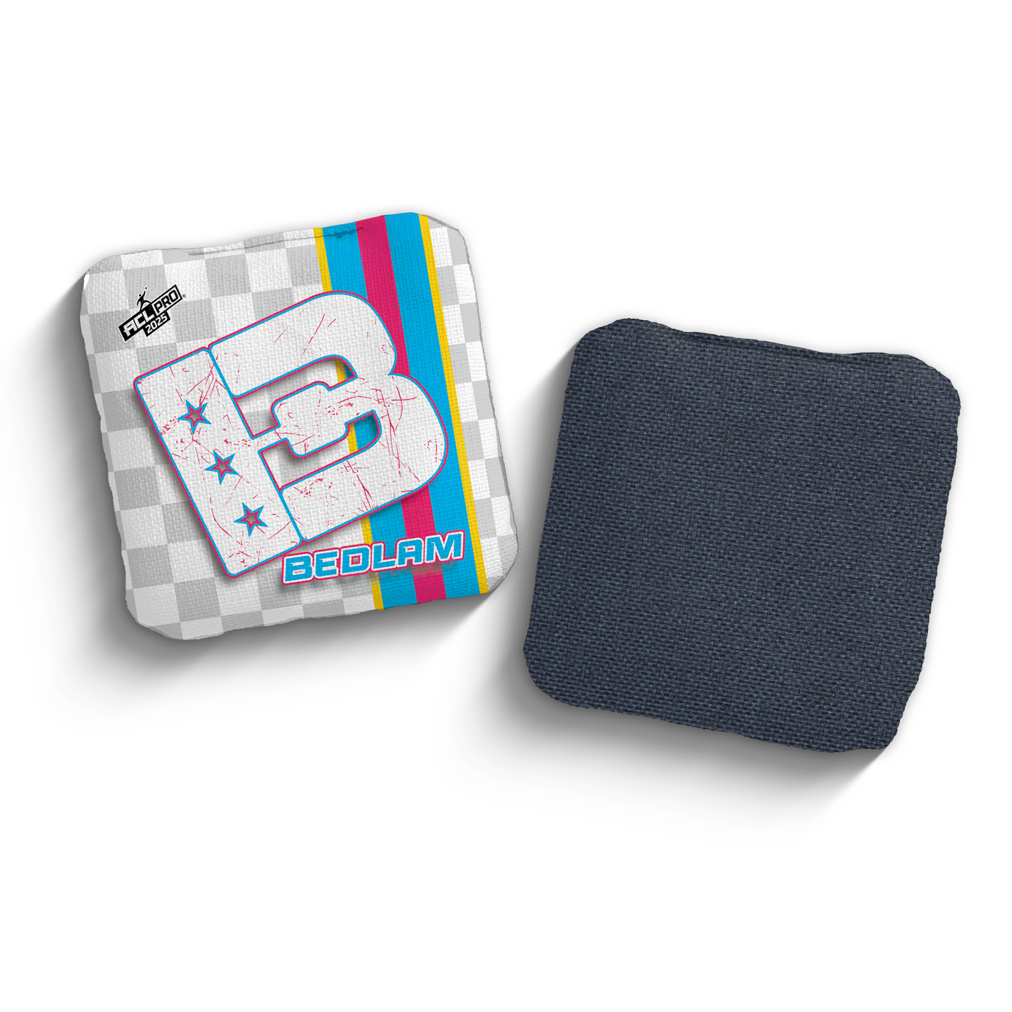 2025 Brotherhood Cornhole Bedlam Checkered Edition ACL Pro Stamped Cornhole Bags