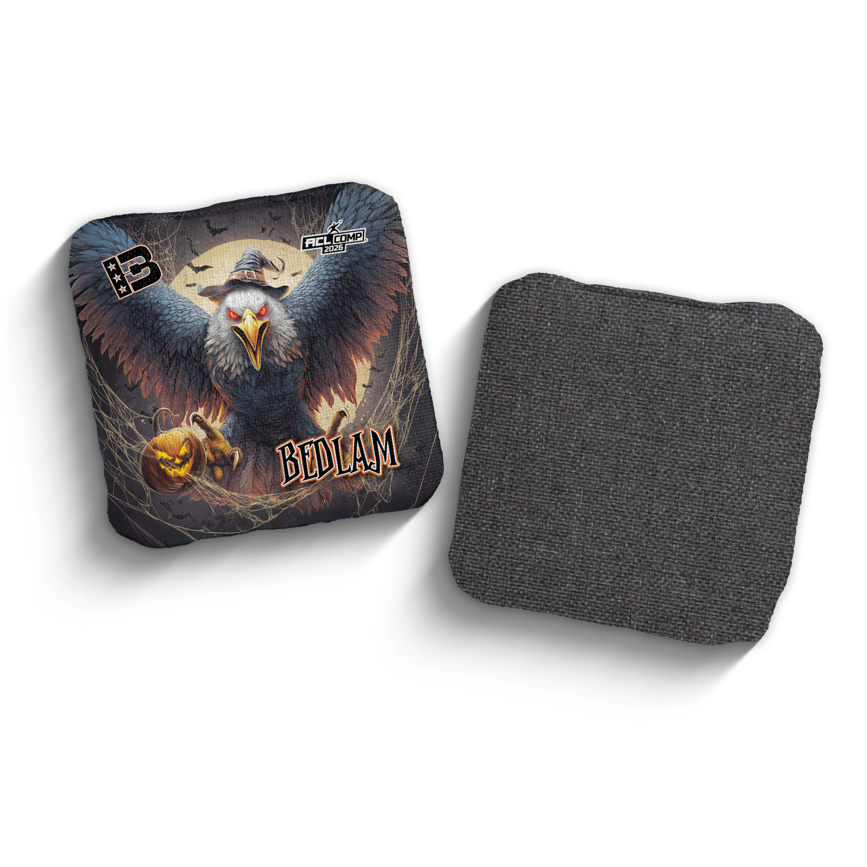 2026 Brotherhood Cornhole Bedlam Halloween Edition ACL Comp Stamped Cornhole Bags