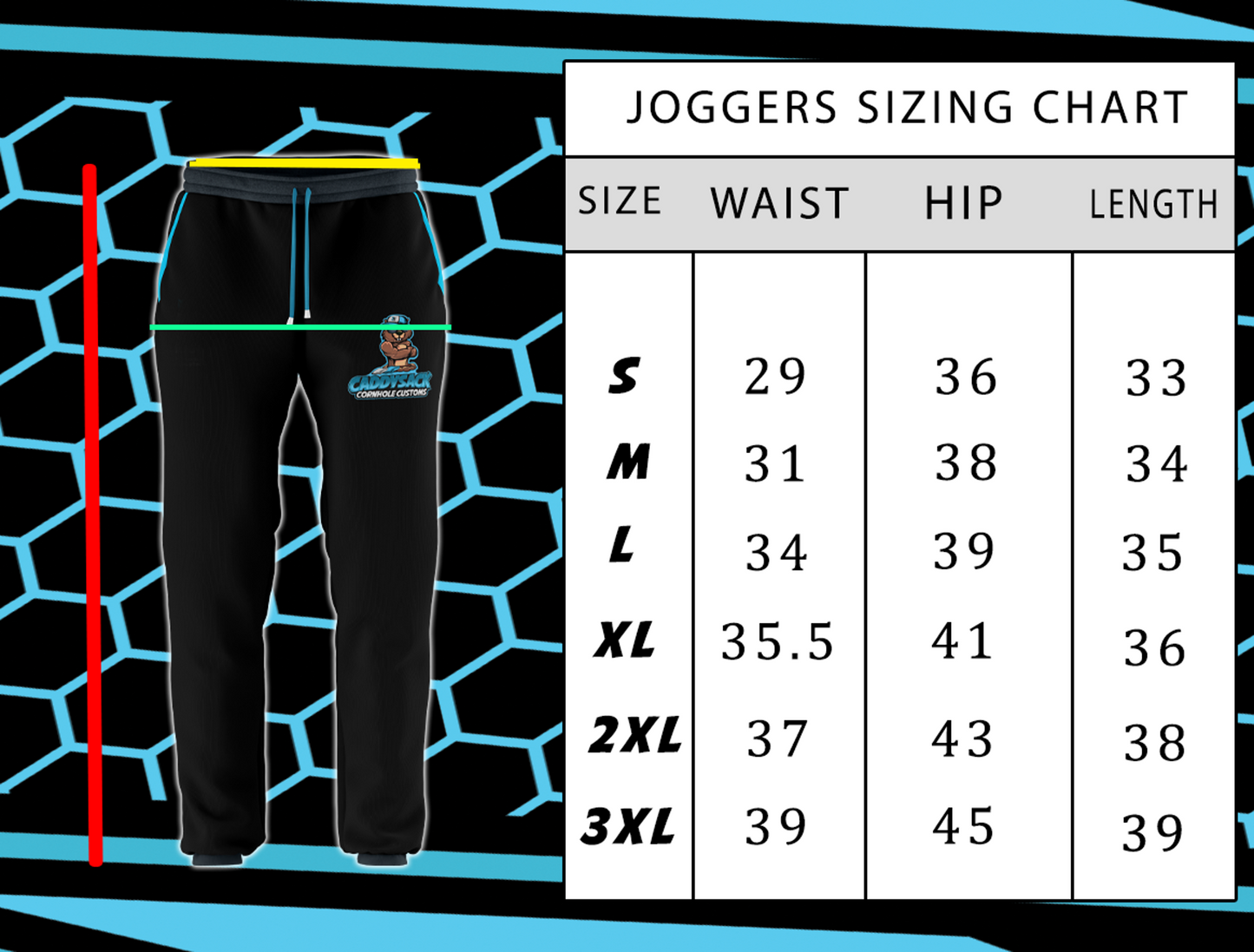 Brotherhood Cornhole Performance Sublimated Joggers