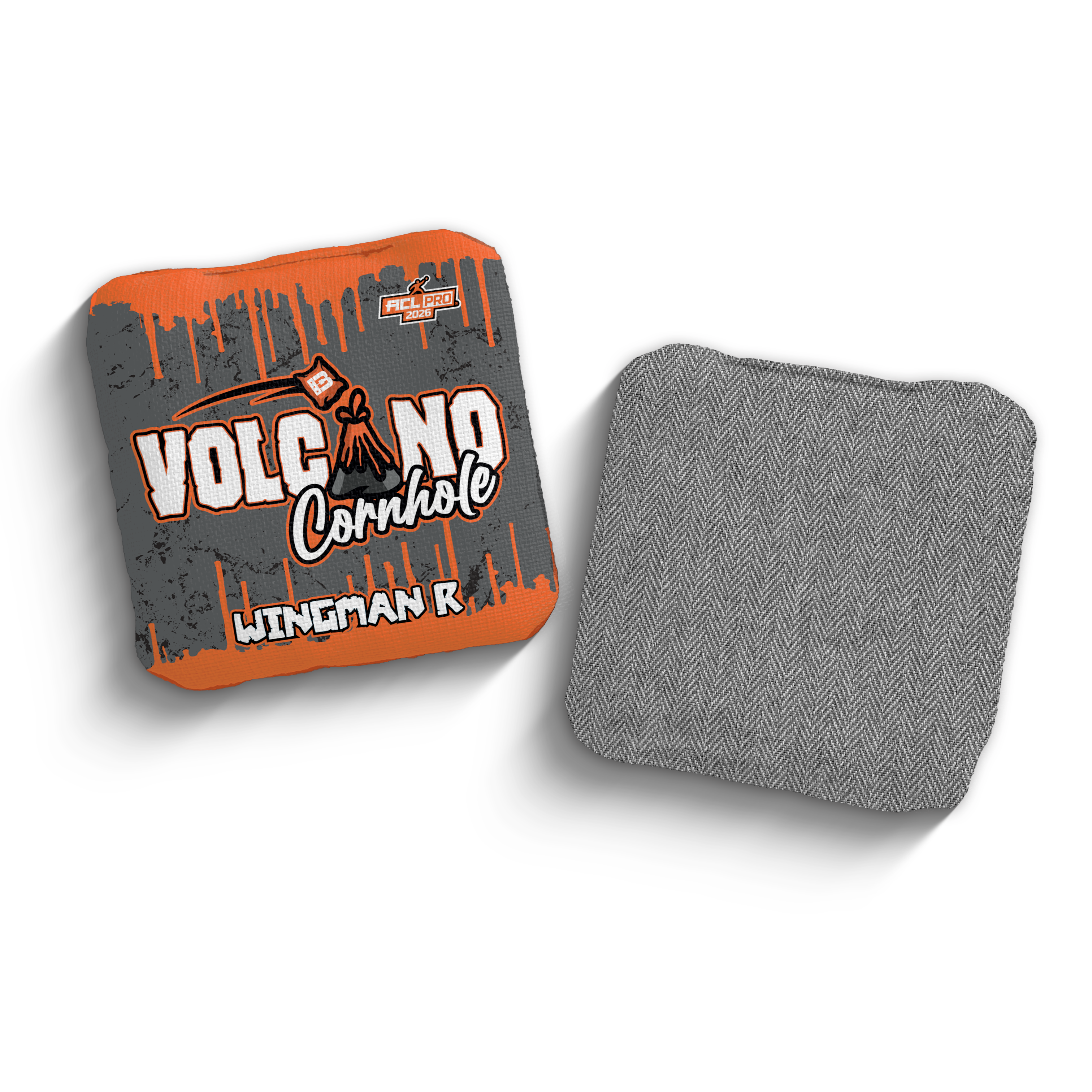 2026 Brotherhood Cornhole Wingman Volcano Cornhole Collaboration ACL Pro Stamped Cornhole Bags