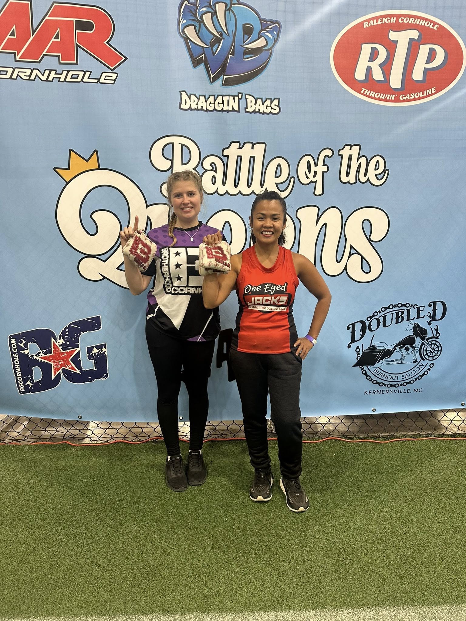 Brotherhood Cornhole at The Battle of the Queens