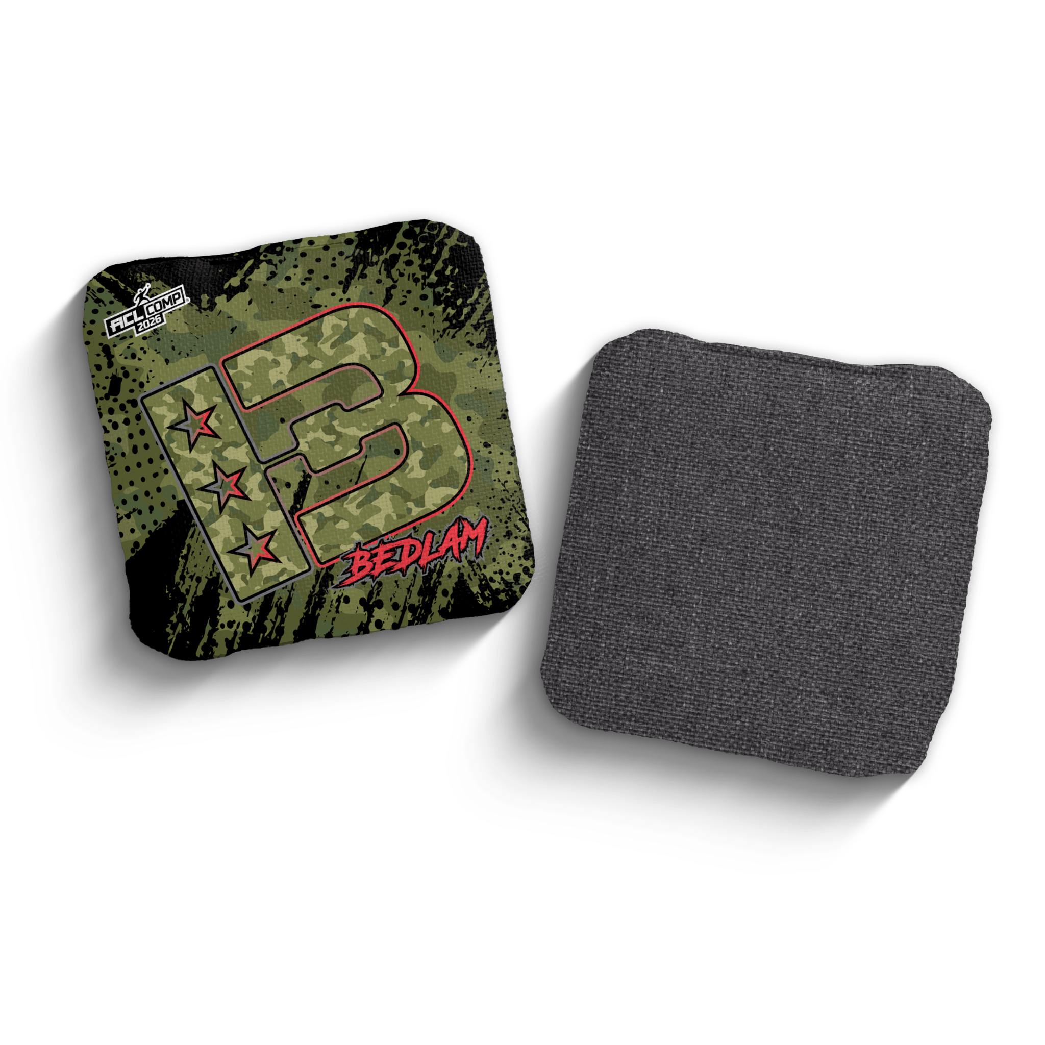 2026 Brotherhood Cornhole Bedlam Camo Edition ACL Pro Stamped Cornhole Bags - Brotherhood Cornhole