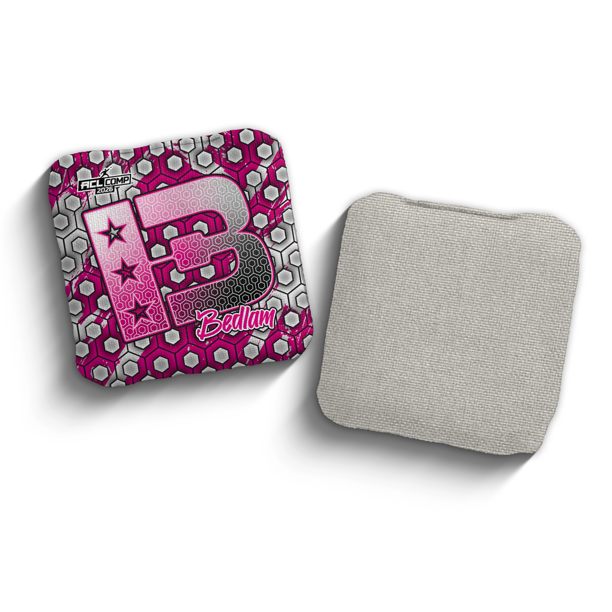 2026 Brotherhood Cornhole Bedlam Hex Edition ACL Comp Stamped Cornhole Bags - Brotherhood Cornhole