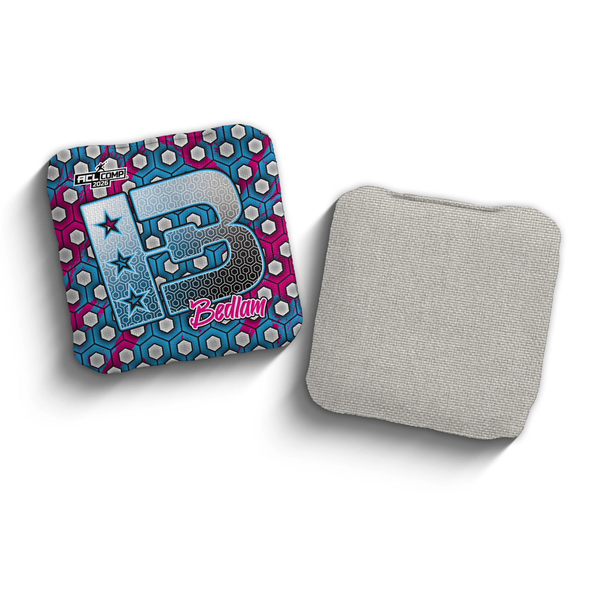 2026 Brotherhood Cornhole Bedlam Hex Edition ACL Comp Stamped Cornhole Bags - Brotherhood Cornhole