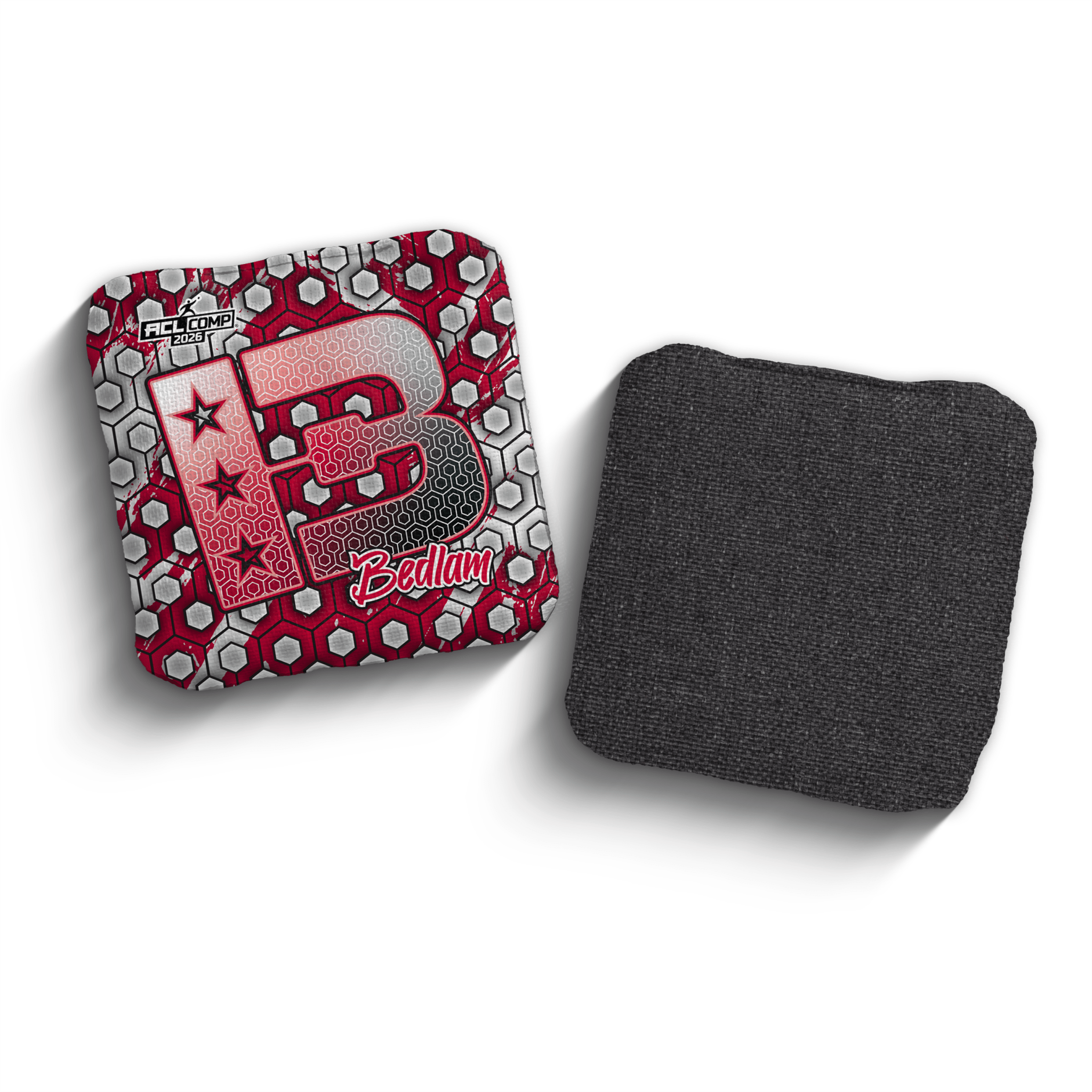 2026 Brotherhood Cornhole Bedlam Hex Edition ACL Comp Stamped Cornhole Bags - Brotherhood Cornhole