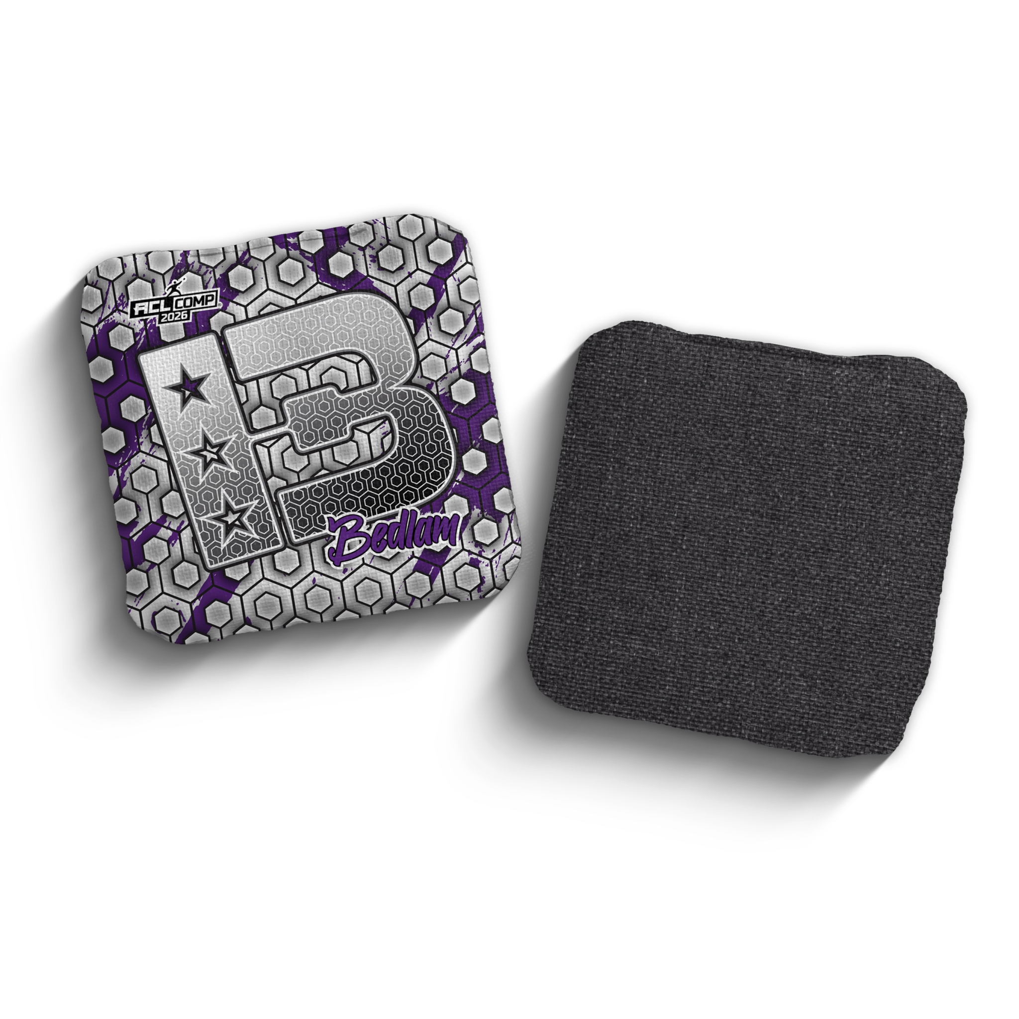 2026 Brotherhood Cornhole Bedlam Hex Edition ACL Comp Stamped Cornhole Bags - Brotherhood Cornhole