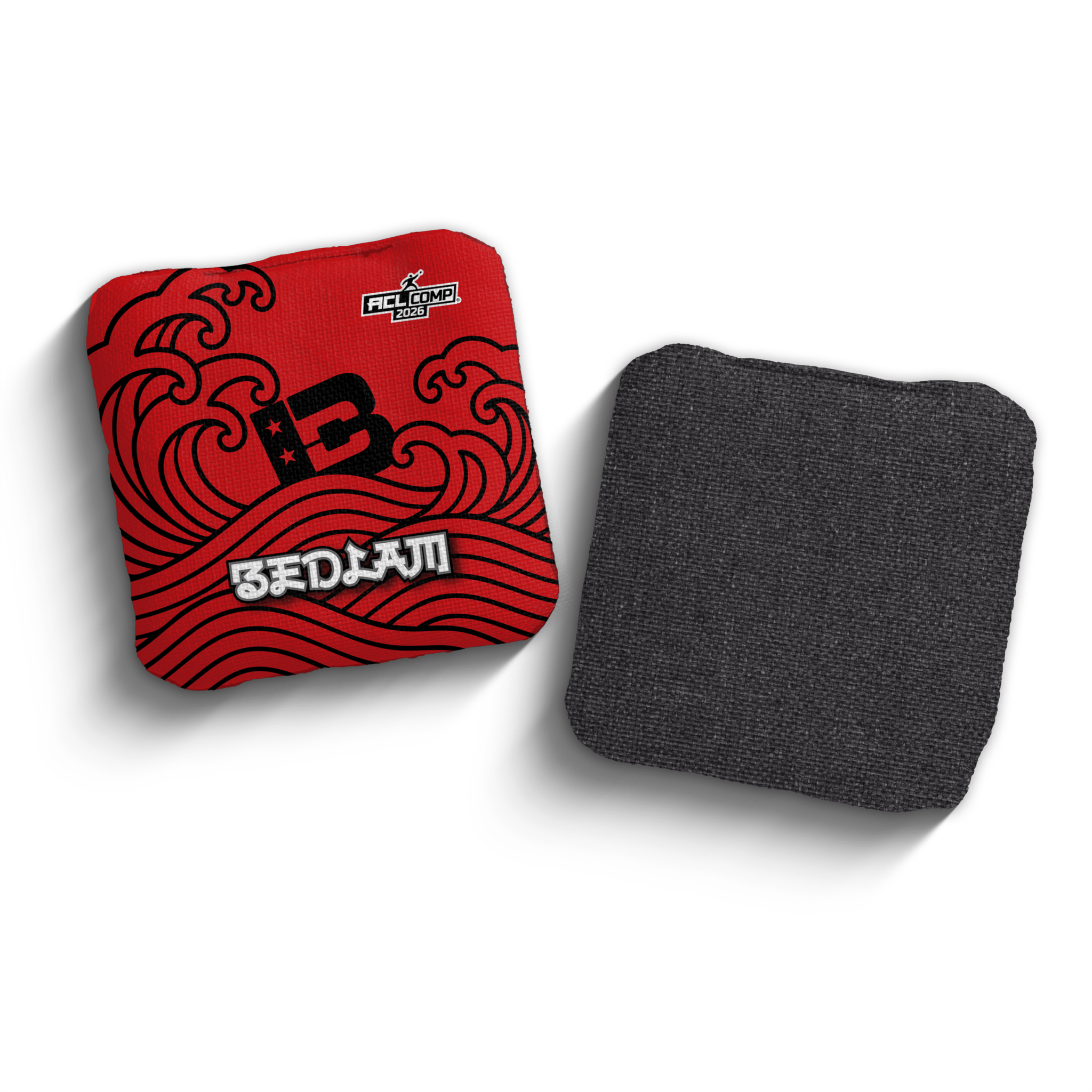 2026 Brotherhood Cornhole Bedlam Japanese Wave Edition ACL Pro Stamped Cornhole Bags - Brotherhood Cornhole