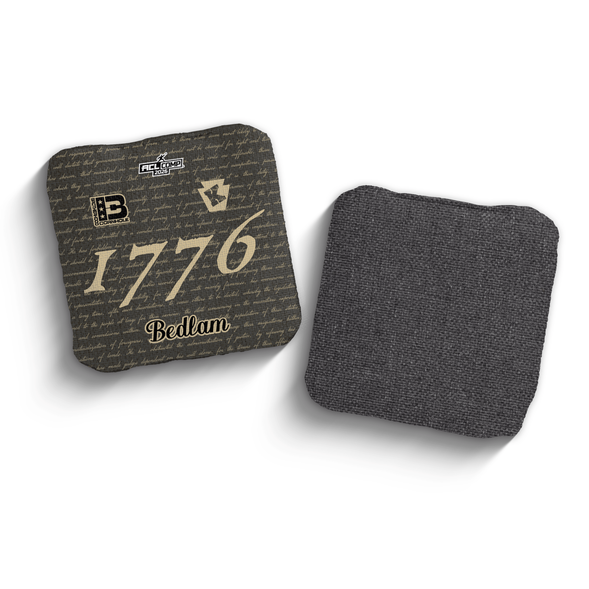 2026 Brotherhood Cornhole Bedlam Keystone Cornhole Collaboration ACL Pro Stamped Cornhole Bags (Copy) - Brotherhood Cornhole