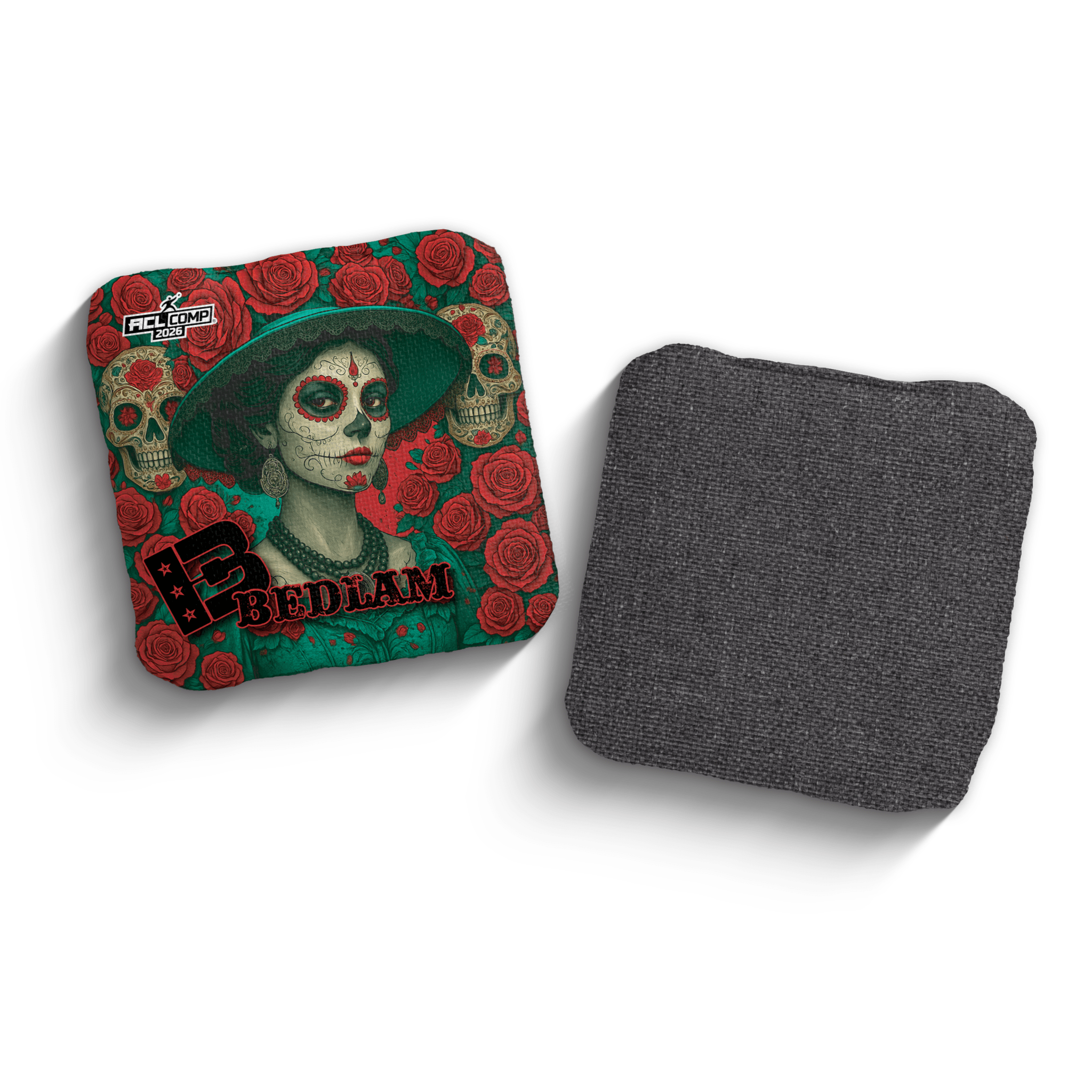 2026 Brotherhood Cornhole Bedlam La Catrina Edition ACL Pro Stamped Cornhole Bags - Brotherhood Cornhole