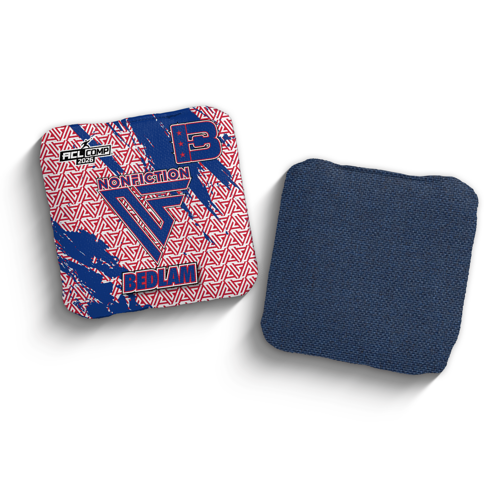 2026 Brotherhood Cornhole Bedlam Non Fiction Collaboration ACL Pro Stamped Cornhole Bags - Brotherhood Cornhole