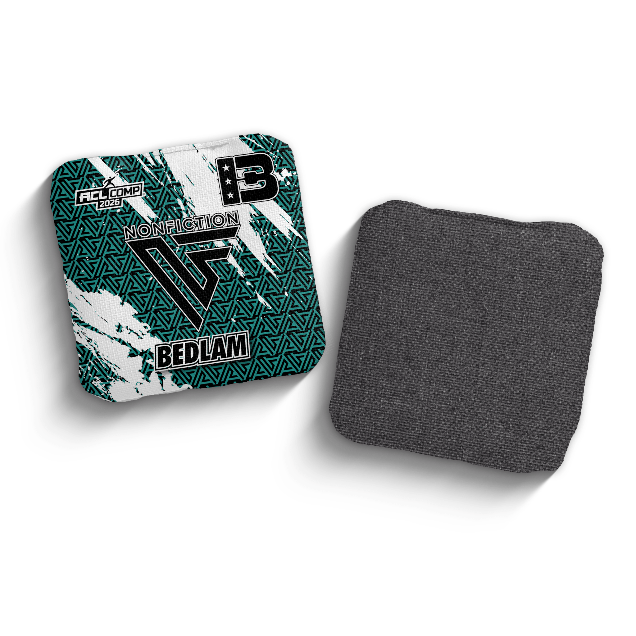 2026 Brotherhood Cornhole Bedlam Non Fiction Collaboration ACL Pro Stamped Cornhole Bags - Brotherhood Cornhole