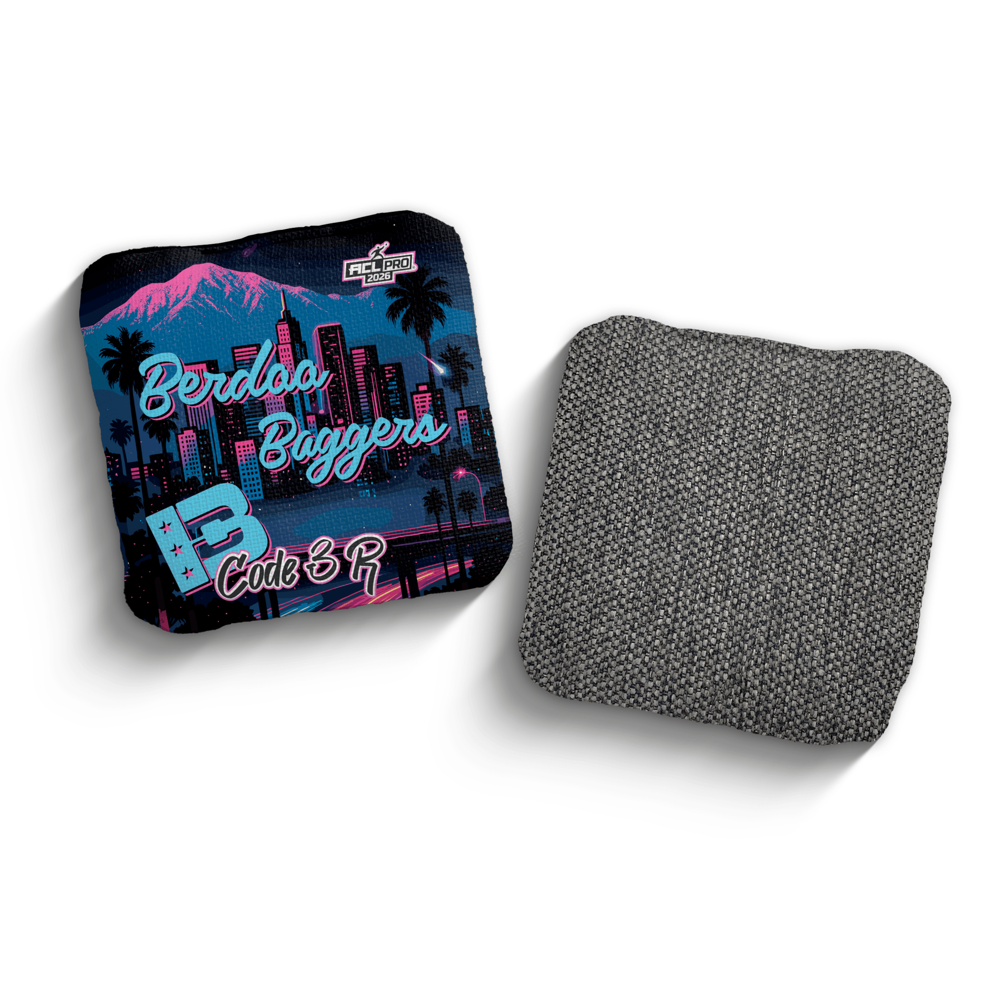 2026 Brotherhood Cornhole Code 3 Berdoo Baggers Collaboration ACL Pro Stamped Cornhole Bags - Brotherhood Cornhole