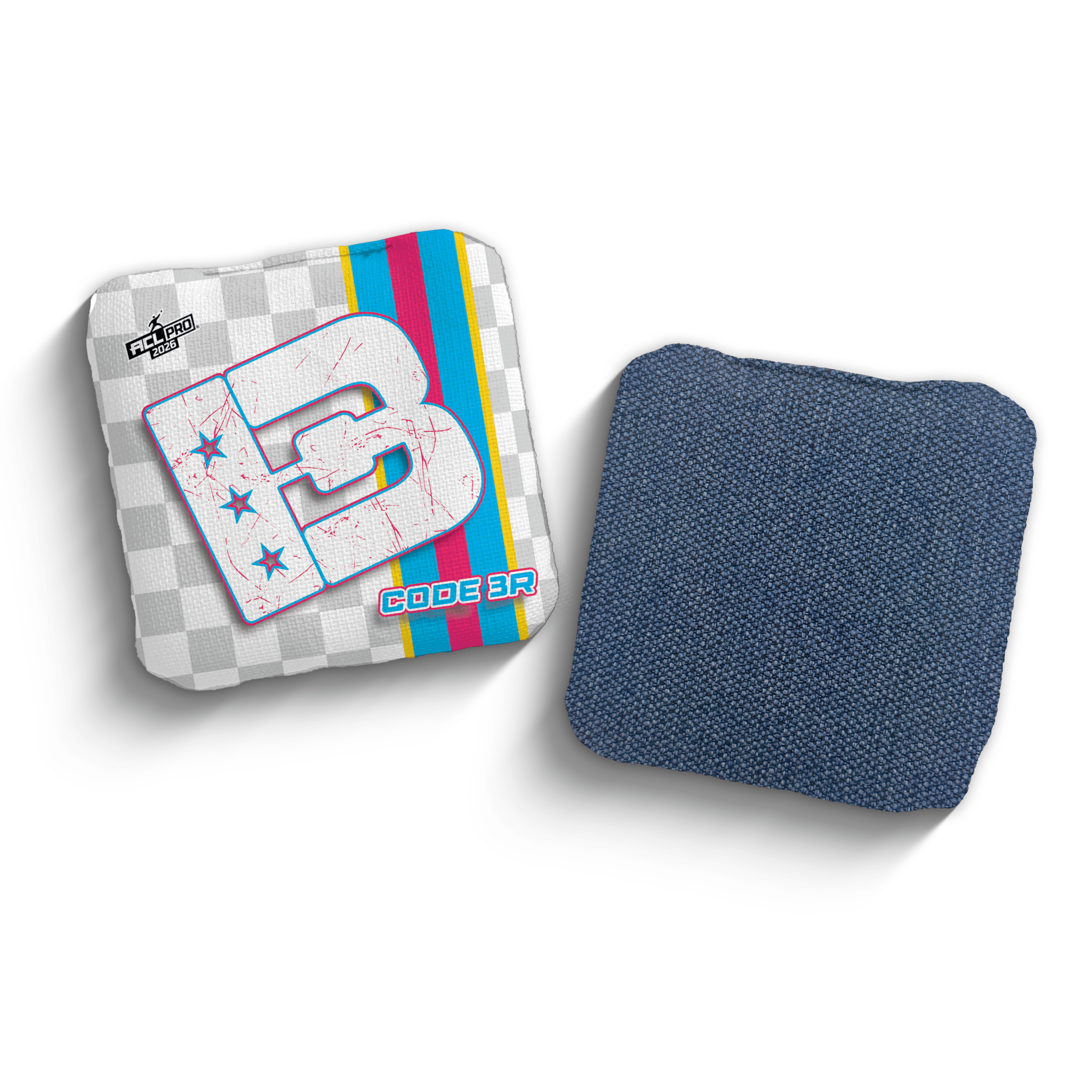 2026 Brotherhood Cornhole Code 3 Checkered Edition ACL Pro Stamped Cornhole Bags - Brotherhood Cornhole