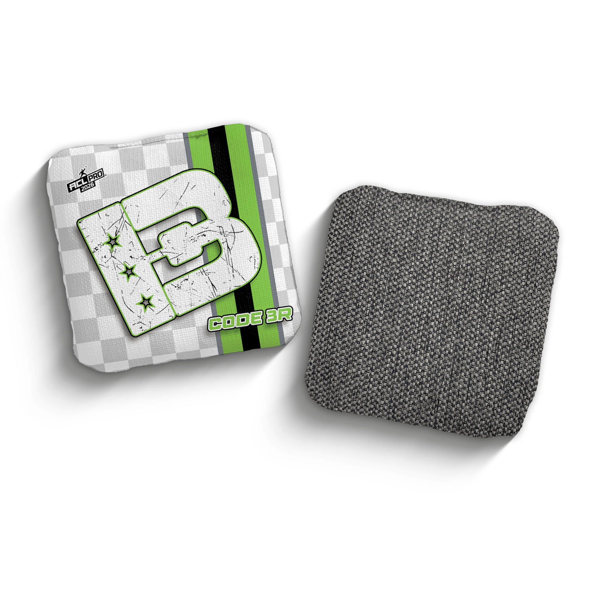 2026 Brotherhood Cornhole Code 3 Checkered Edition ACL Pro Stamped Cornhole Bags - Brotherhood Cornhole