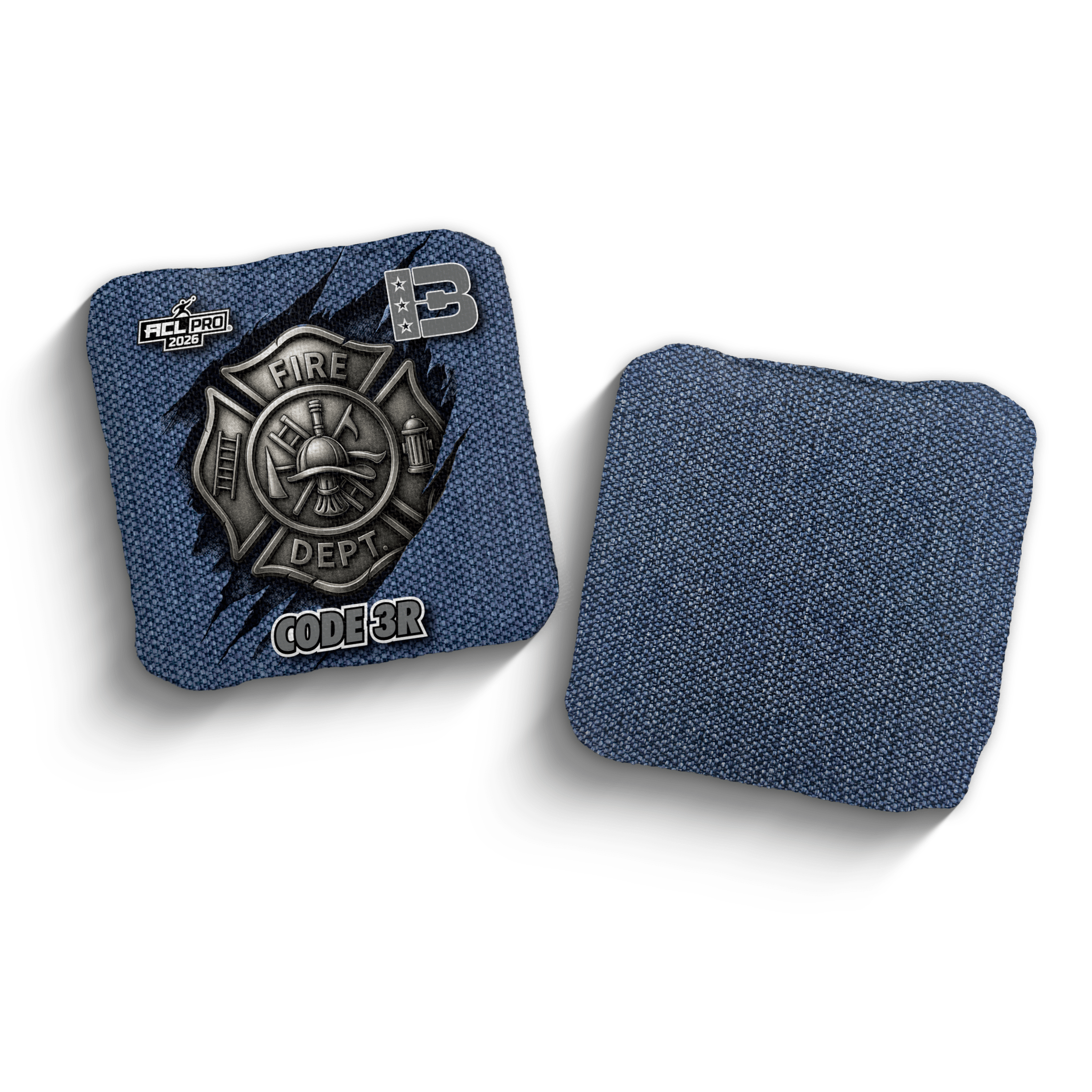 2026 Brotherhood Cornhole Code 3 First Responder Fire Edition ACL Pro Stamped Cornhole Bags - Brotherhood Cornhole