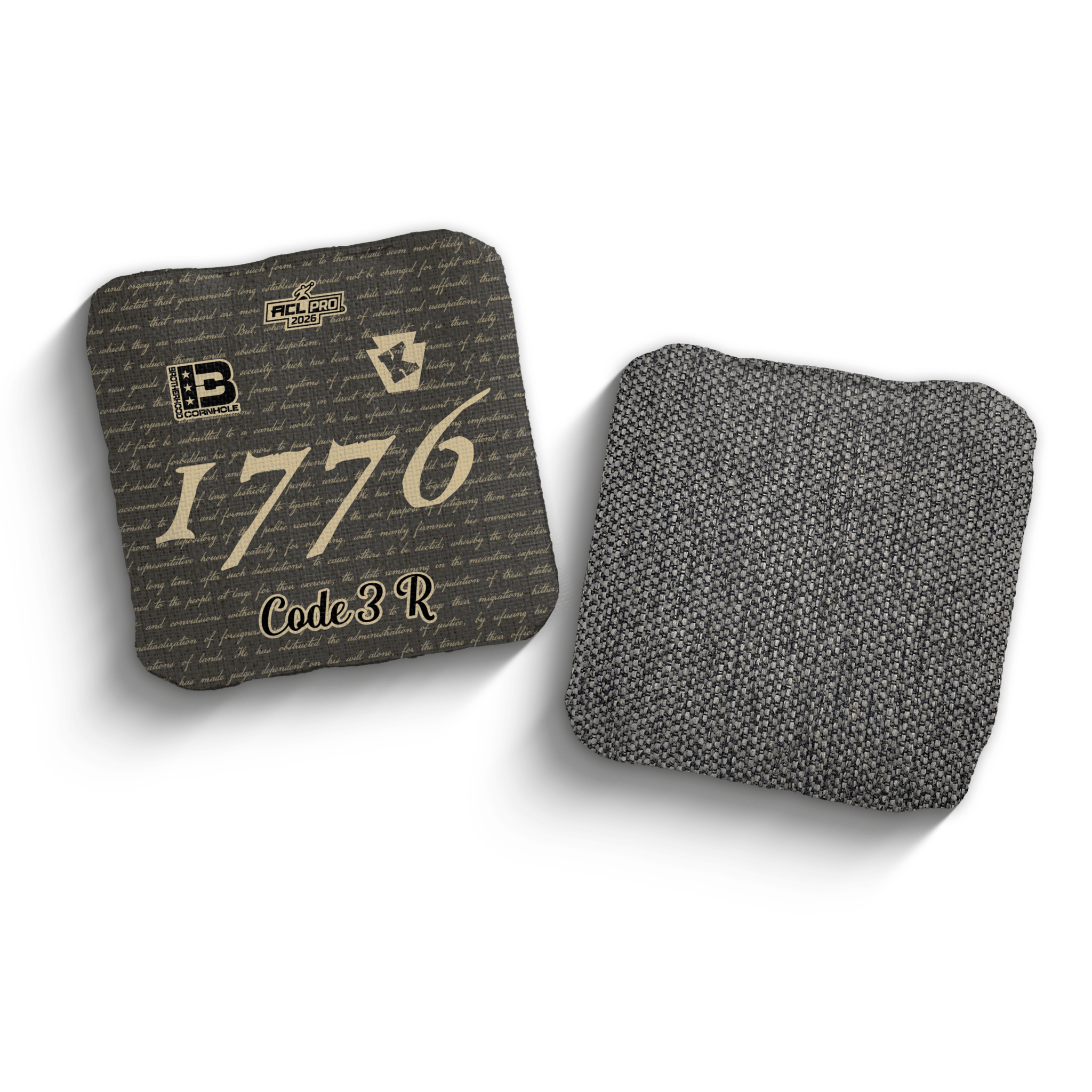 2026 Brotherhood Cornhole Code 3 Keystone Cornhole Collaboration ACL Pro Stamped Cornhole Bags - Brotherhood Cornhole