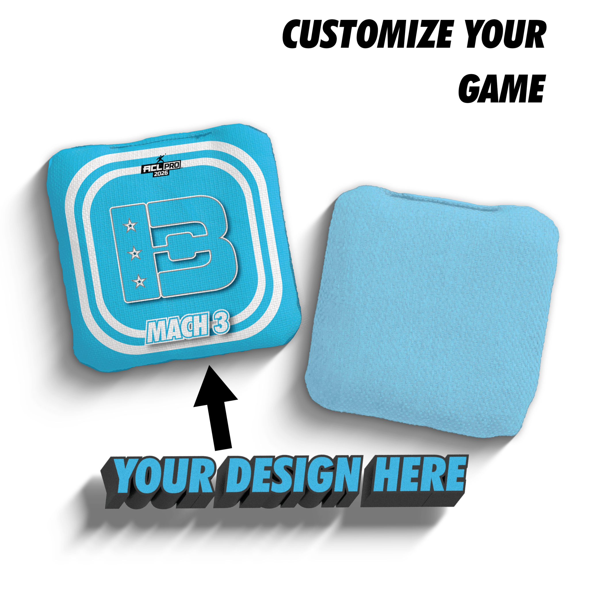2026 Brotherhood Cornhole Custom Mach 3 ACL Pro Stamped Cornhole Bags - Brotherhood Cornhole