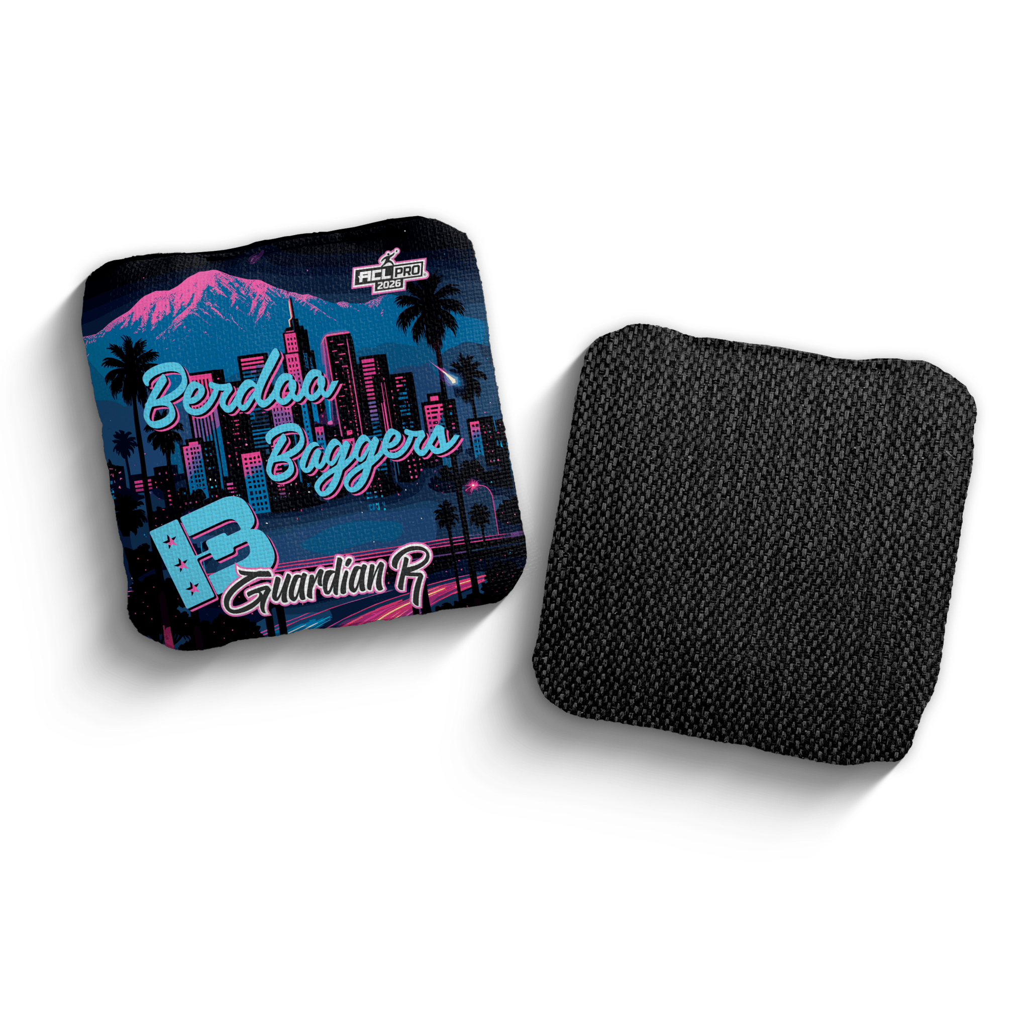 2026 Brotherhood Cornhole Guardian Berdoo Baggers Collaboration ACL Pro Stamped Cornhole Bags - Brotherhood Cornhole