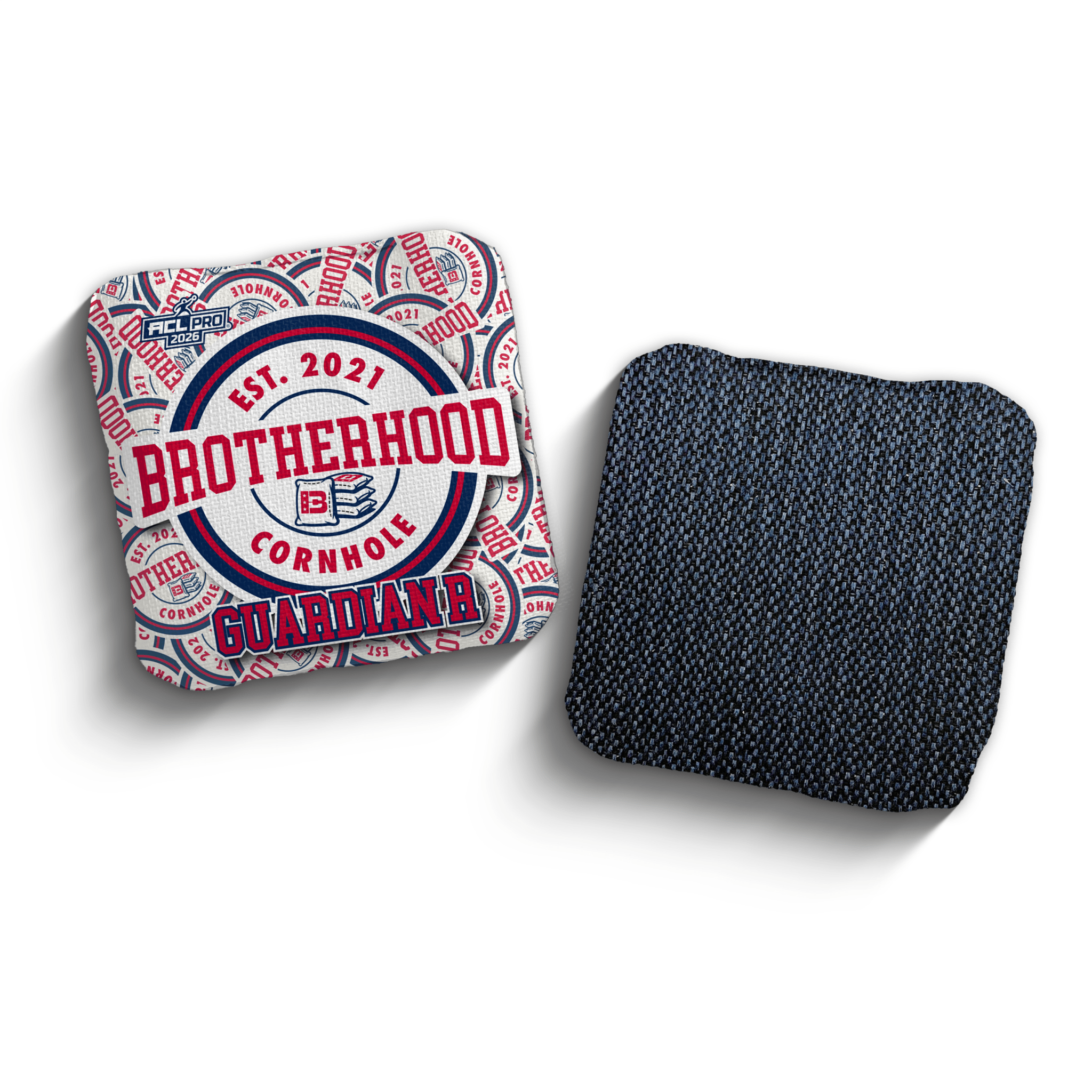 2026 Brotherhood Cornhole Guardian Sticker Edition ACL Pro Stamped Cornhole Bags - Brotherhood Cornhole
