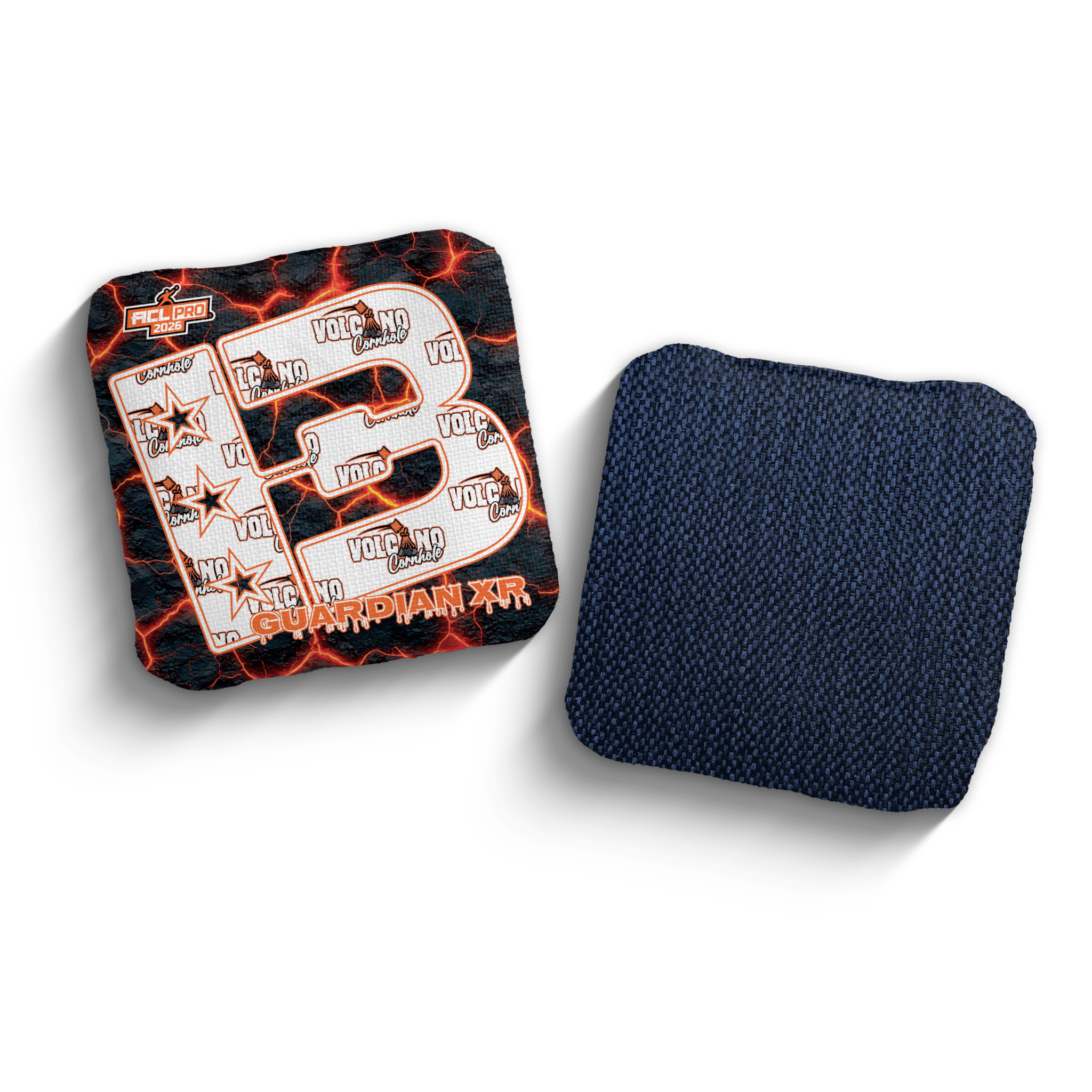 2026 Brotherhood Cornhole Guardian X Volcano Cornhole Collaboration ACL Pro Stamped Cornhole Bags - Brotherhood Cornhole