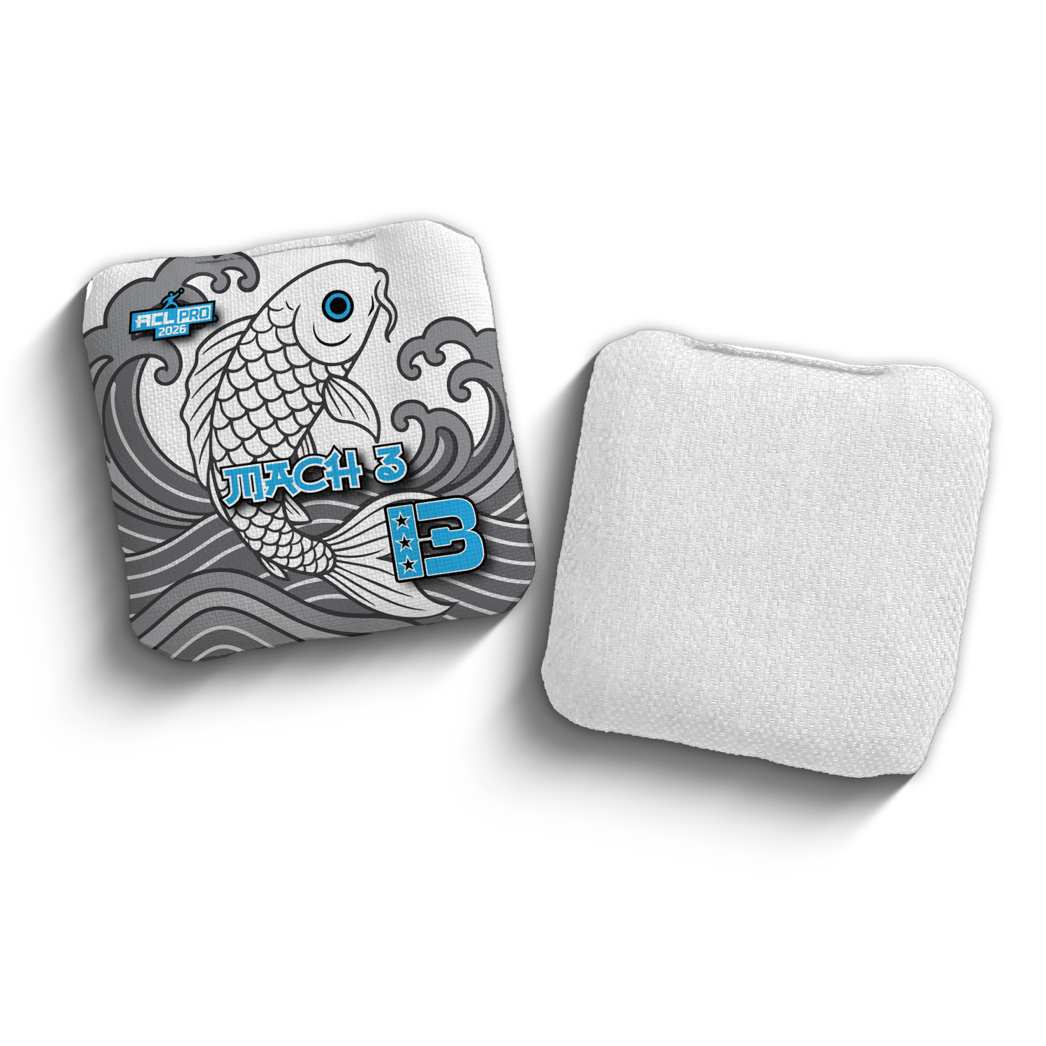 2026 Brotherhood Cornhole Mach 3 Koi Fish Edition ACL Pro Stamped Cornhole Bags - Brotherhood Cornhole