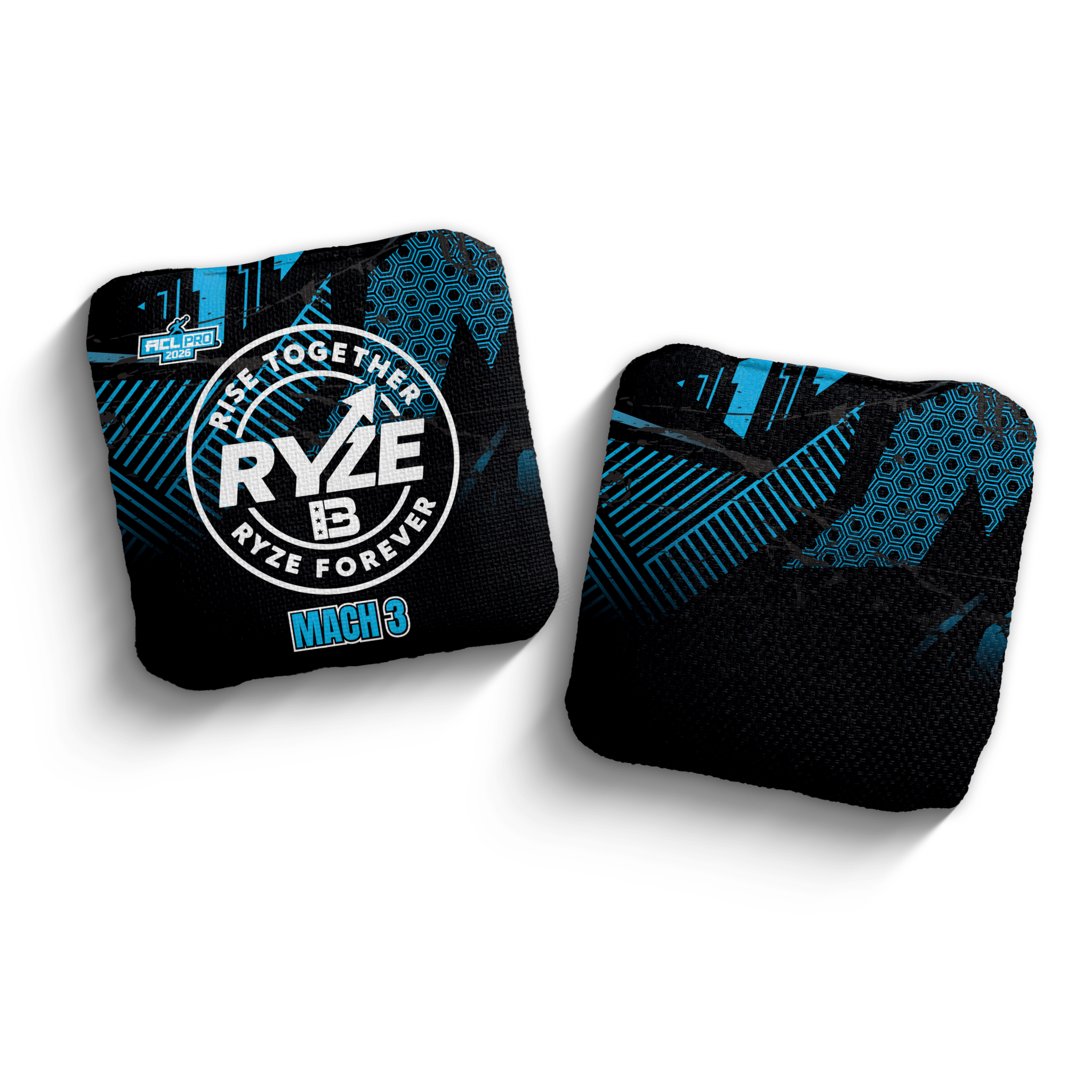 2026 Brotherhood Cornhole Mach 3 Ryze Cornhole Collaboration ACL Pro Stamped Cornhole Bags - Brotherhood Cornhole