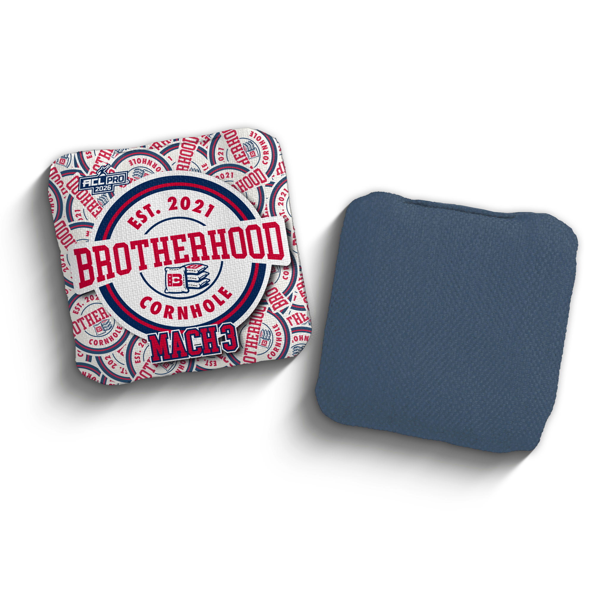 2026 Brotherhood Cornhole Mach 3 Sticker Edition ACL Pro Stamped Cornhole Bags - Brotherhood Cornhole