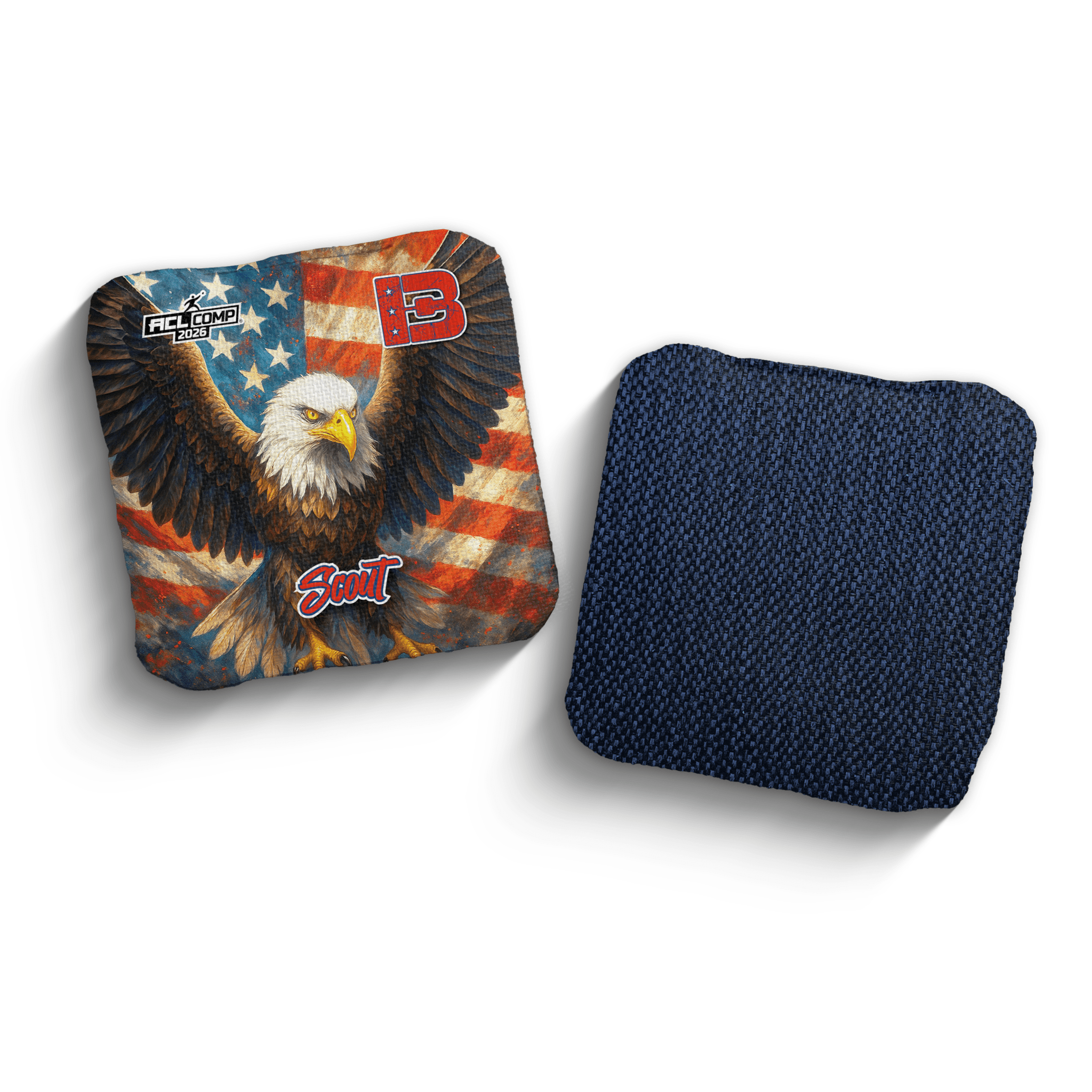 2026 Brotherhood Cornhole Scout American Eagle Edition ACL Comp Stamped Cornhole Bags - Brotherhood Cornhole