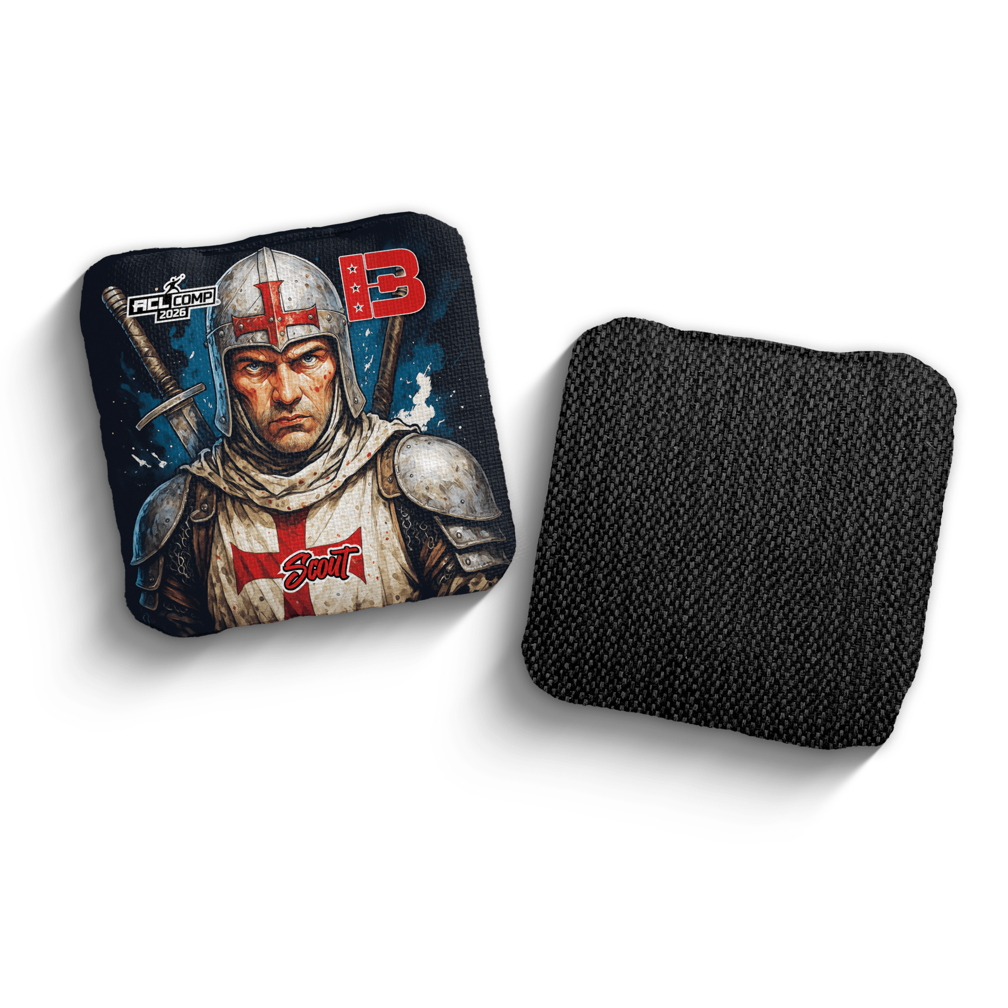 2026 Brotherhood Cornhole Scout Knight Edition ACL Comp Stamped Cornhole Bags - Brotherhood Cornhole