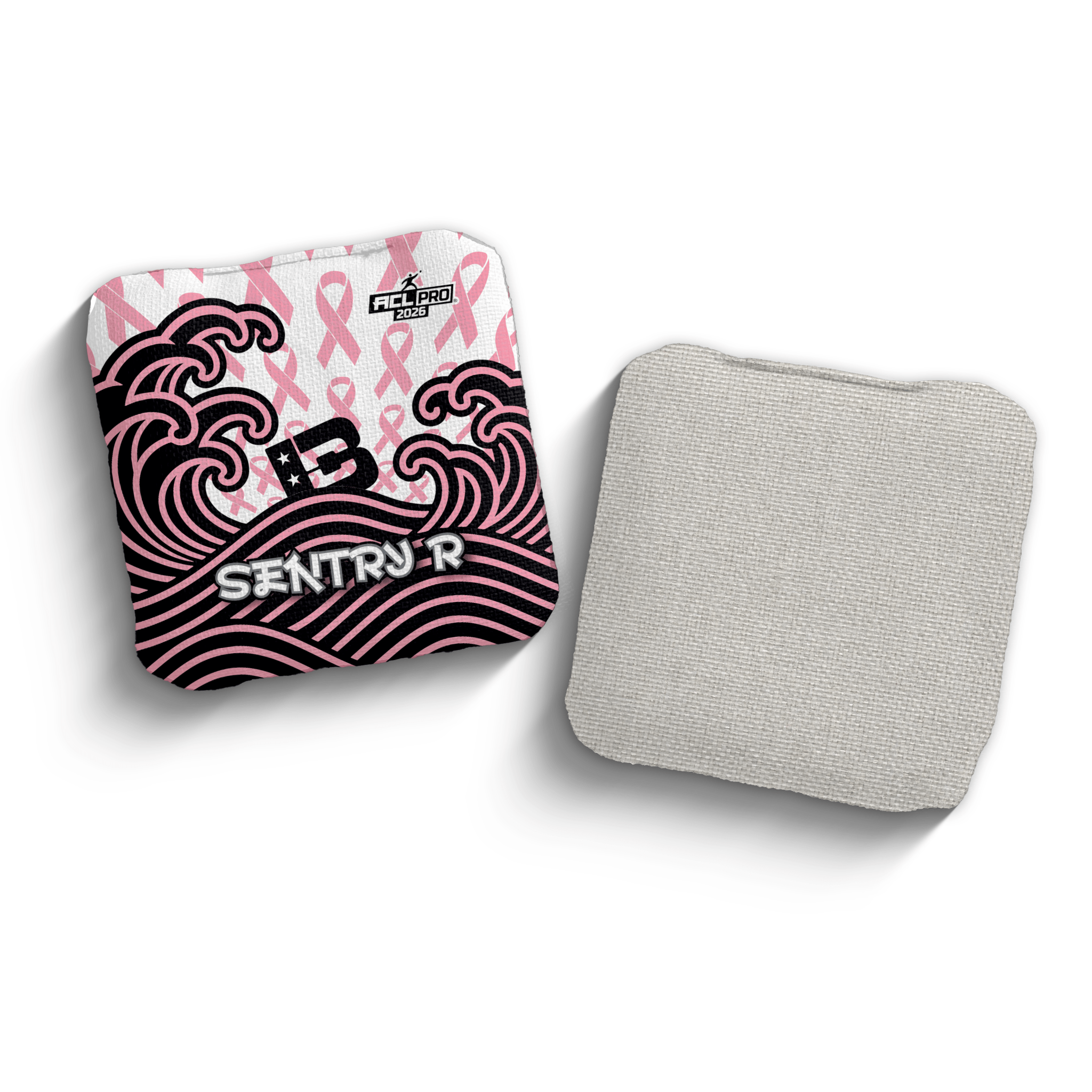 2026 Brotherhood Cornhole Sentry Breast Cancer Awareness Japanese Edition ACL Pro Stamped Cornhole Bags - Brotherhood Cornhole