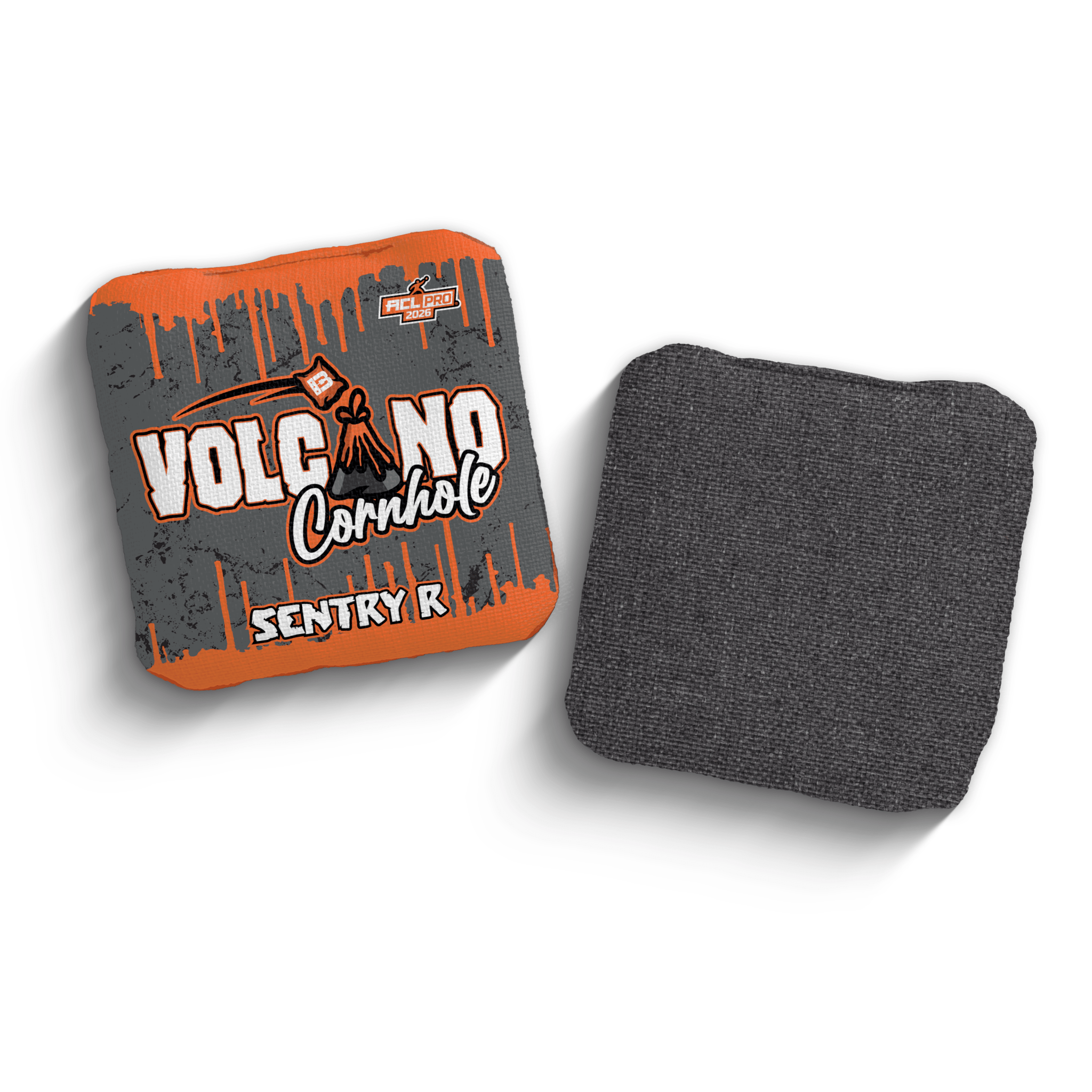 2026 Brotherhood Cornhole Sentry Volcano Cornhole Collaboration ACL Pro Stamped Cornhole Bags - Brotherhood Cornhole