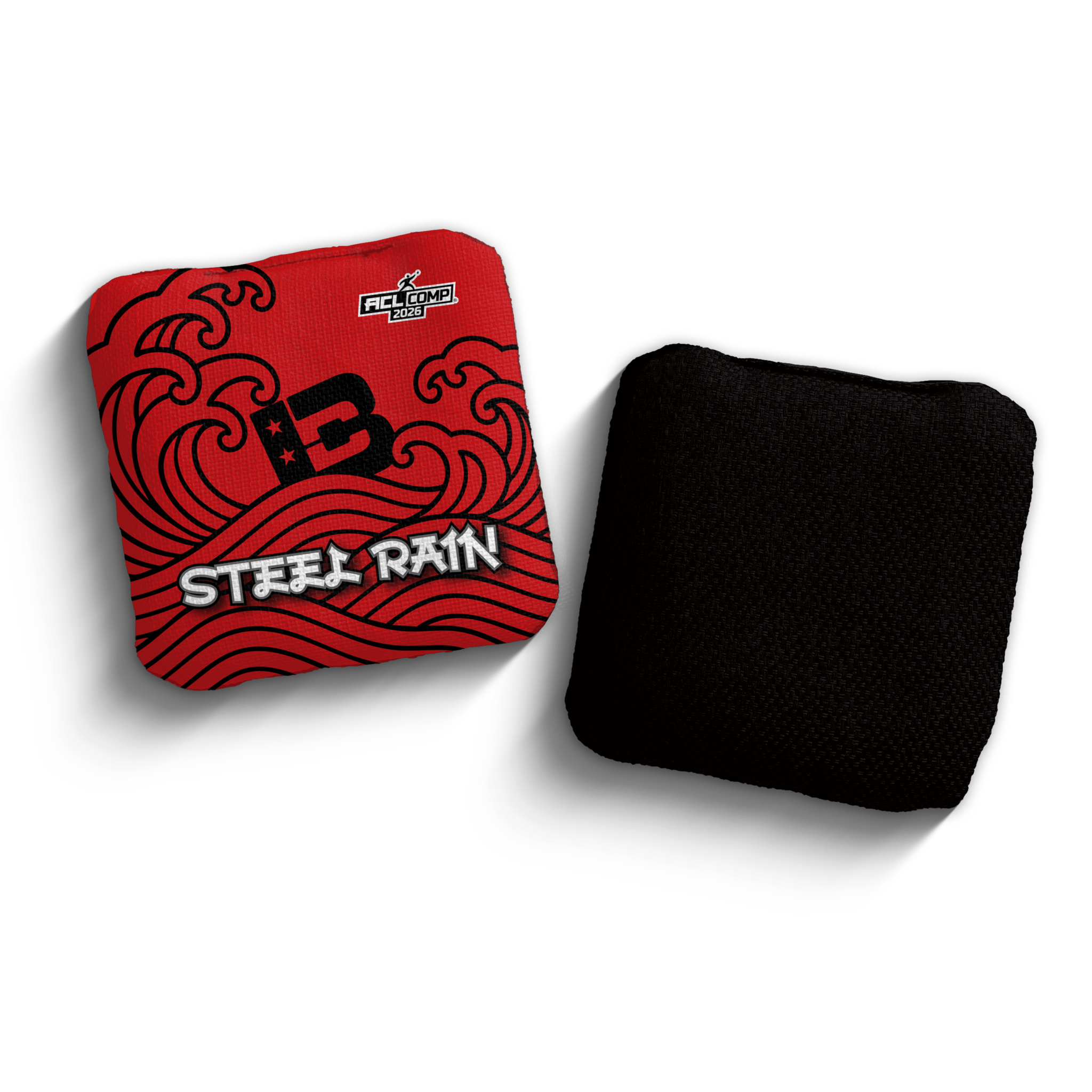 2026 Brotherhood Cornhole Steel Rain Japanese Wave Edition ACL Pro Stamped Cornhole Bags - Brotherhood Cornhole
