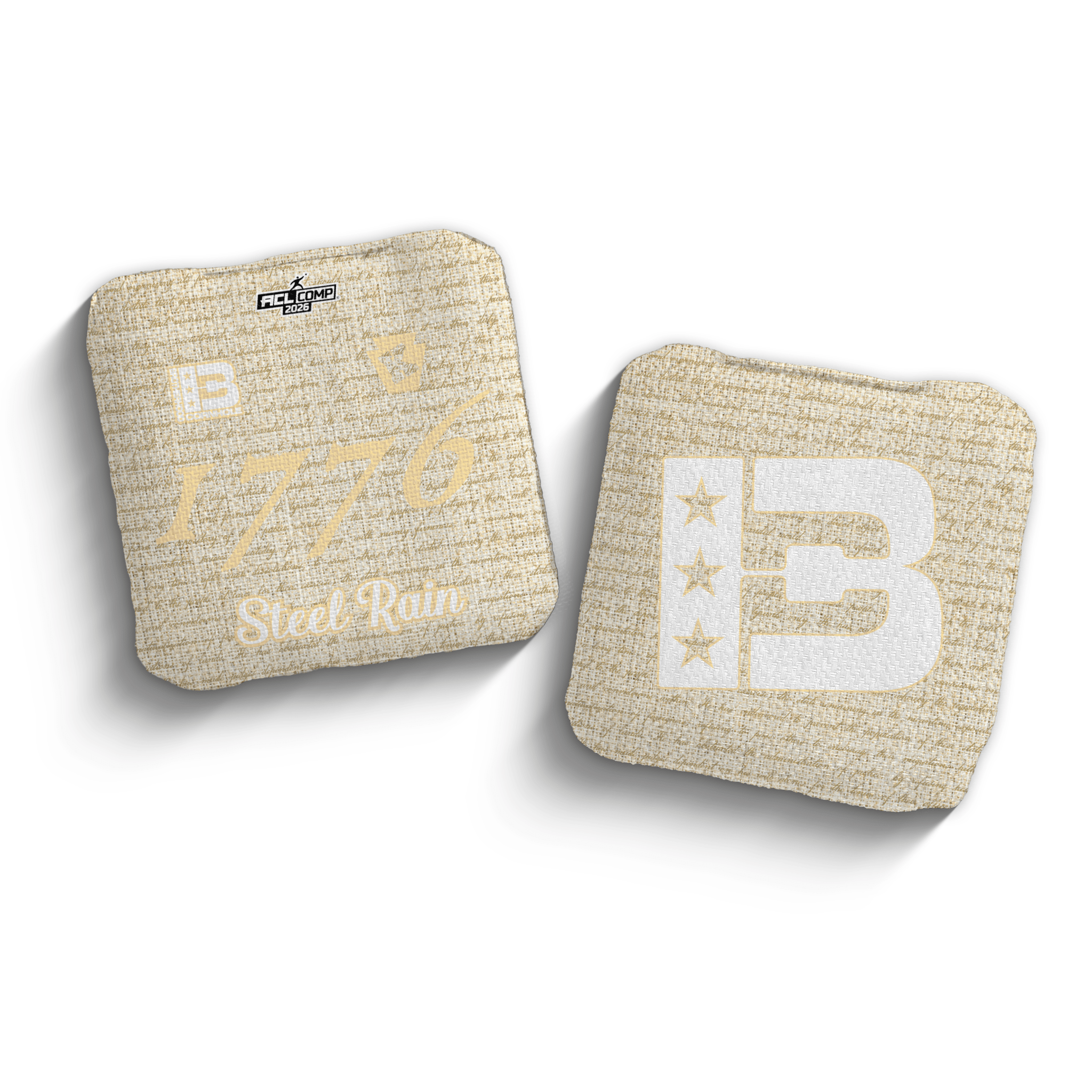 2026 Brotherhood Cornhole Steel Rain Keystone Cornhole Collaboration ACL Comp Stamped Cornhole Bags - Brotherhood Cornhole