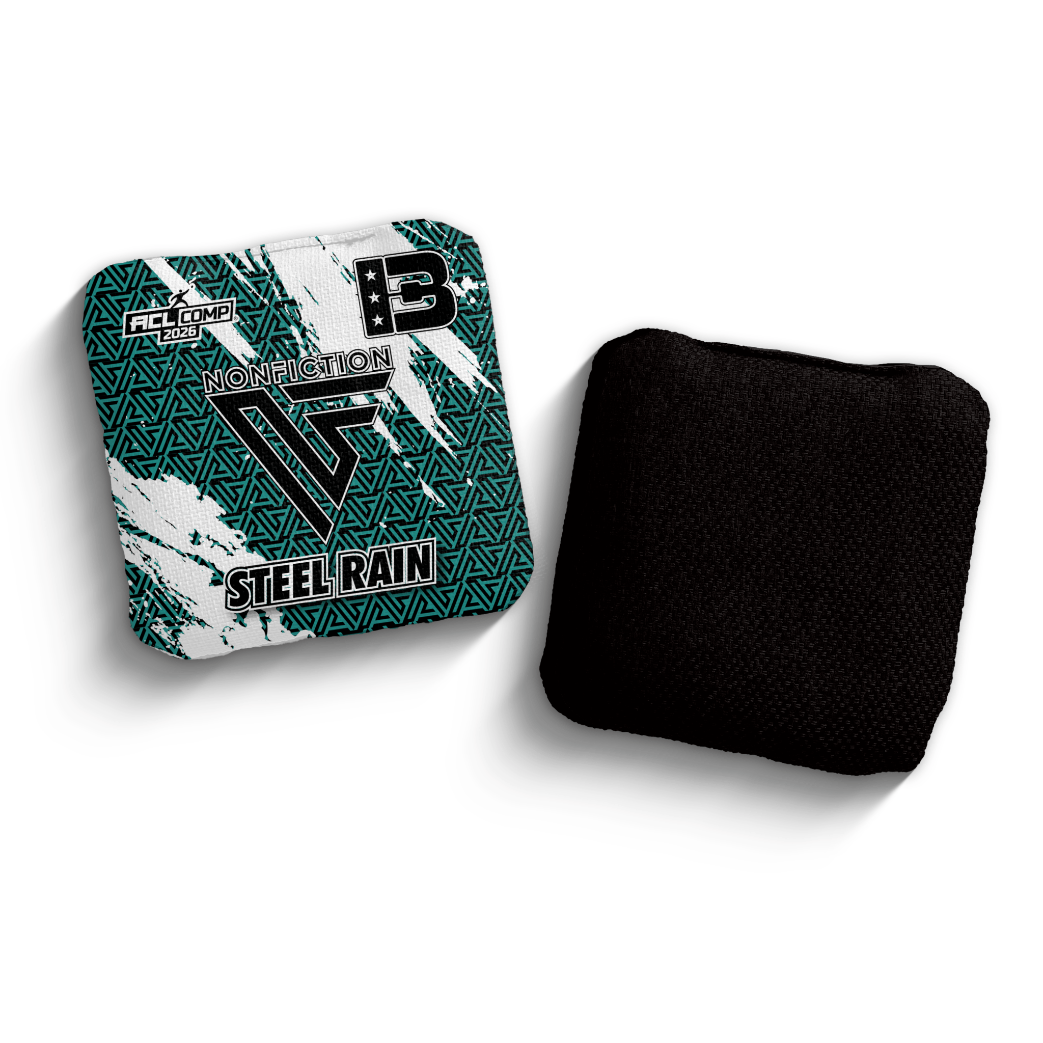 2026 Brotherhood Cornhole Steel Rain Non Fiction Collaboration ACL Pro Stamped Cornhole Bags - Brotherhood Cornhole