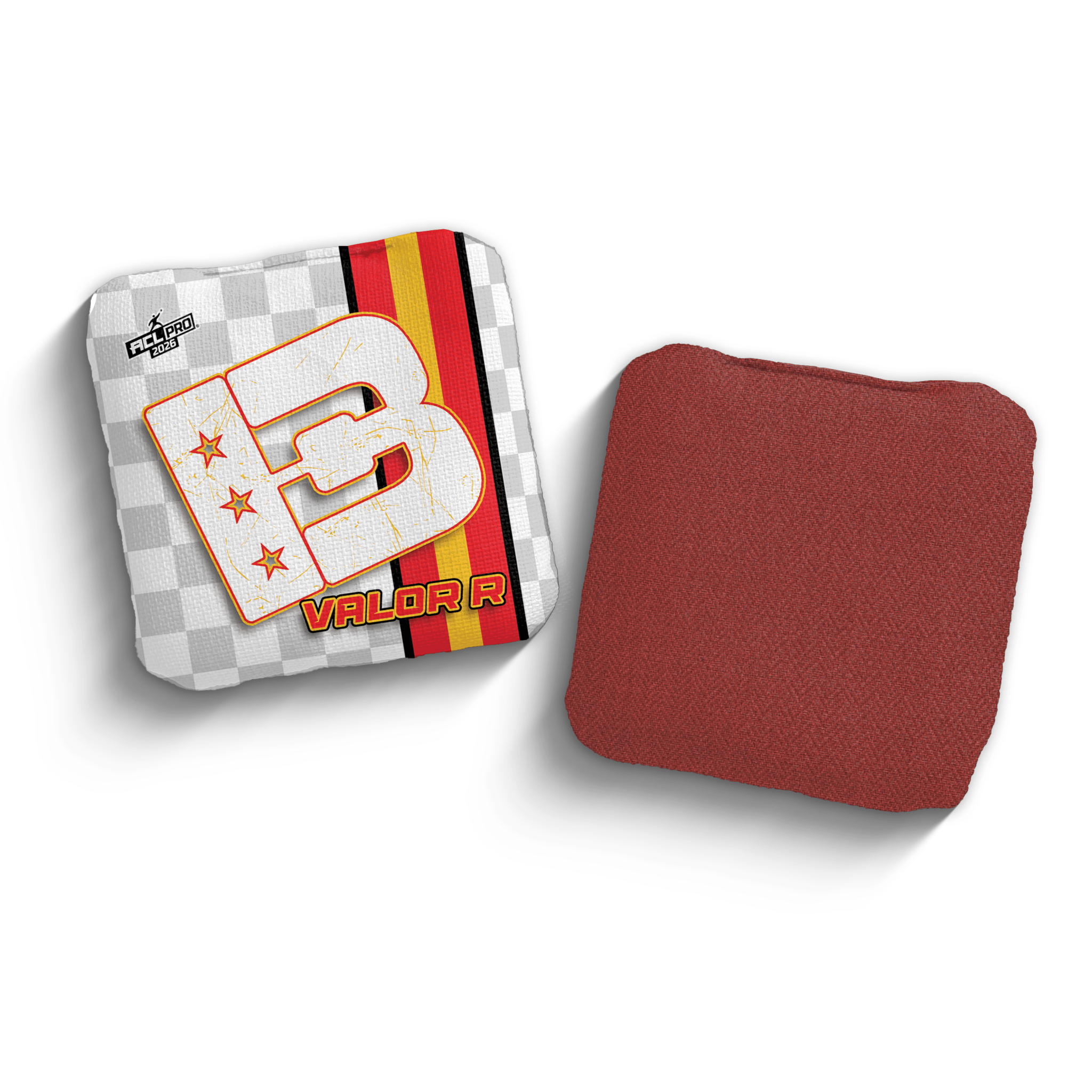 2026 Brotherhood Cornhole Valor Checkered Edition ACL Pro Stamped Cornhole Bags - Brotherhood Cornhole