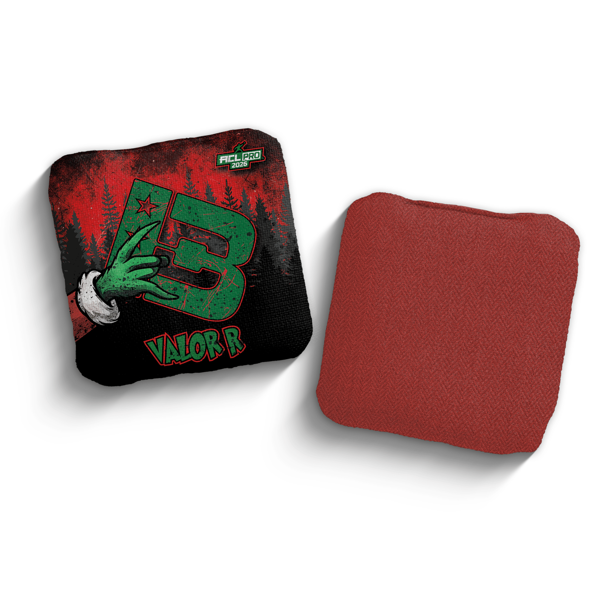 2026 Brotherhood Cornhole Valor Christmas Edition ACL Pro Stamped Cornhole Bags - Brotherhood Cornhole