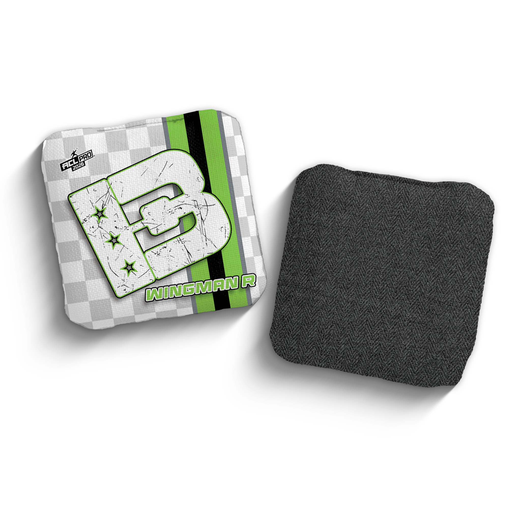 2026 Brotherhood Cornhole Wingman Checkered Edition ACL Pro Stamped Cornhole Bags - Brotherhood Cornhole