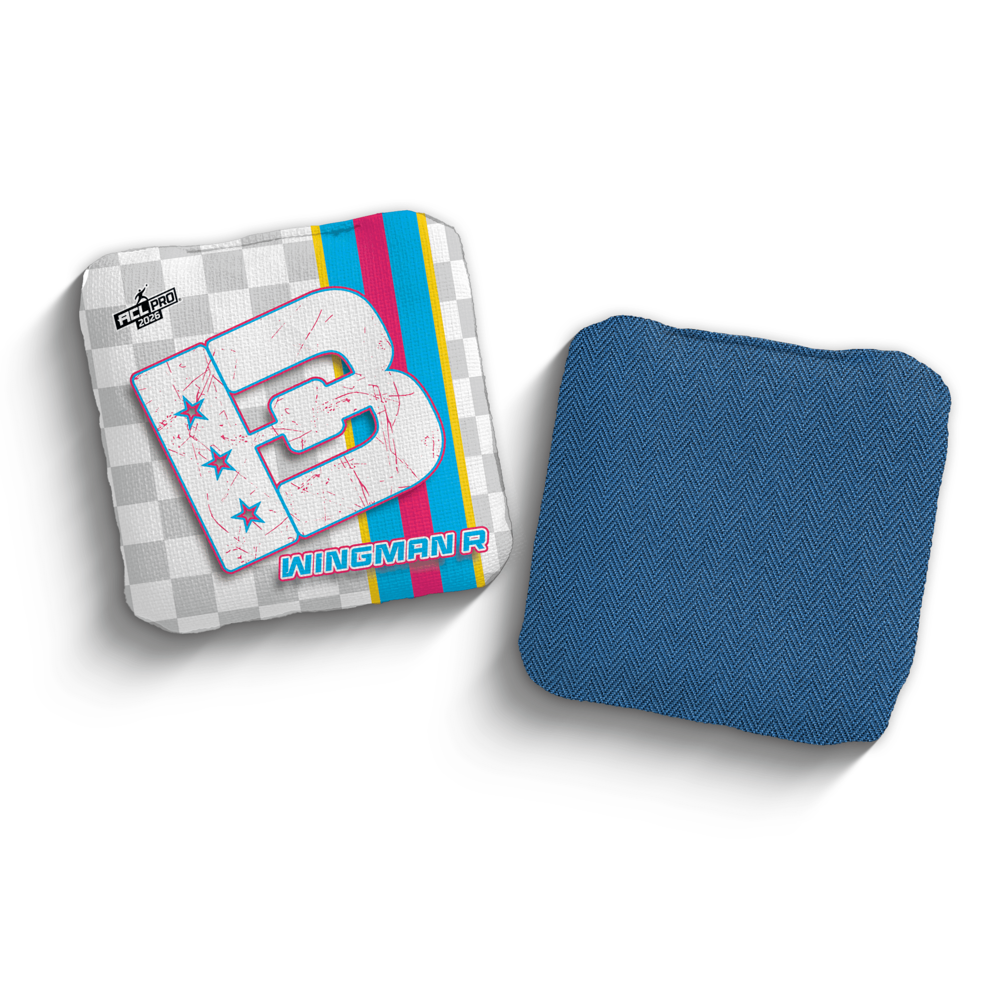 2026 Brotherhood Cornhole Wingman Checkered Edition ACL Pro Stamped Cornhole Bags - Brotherhood Cornhole