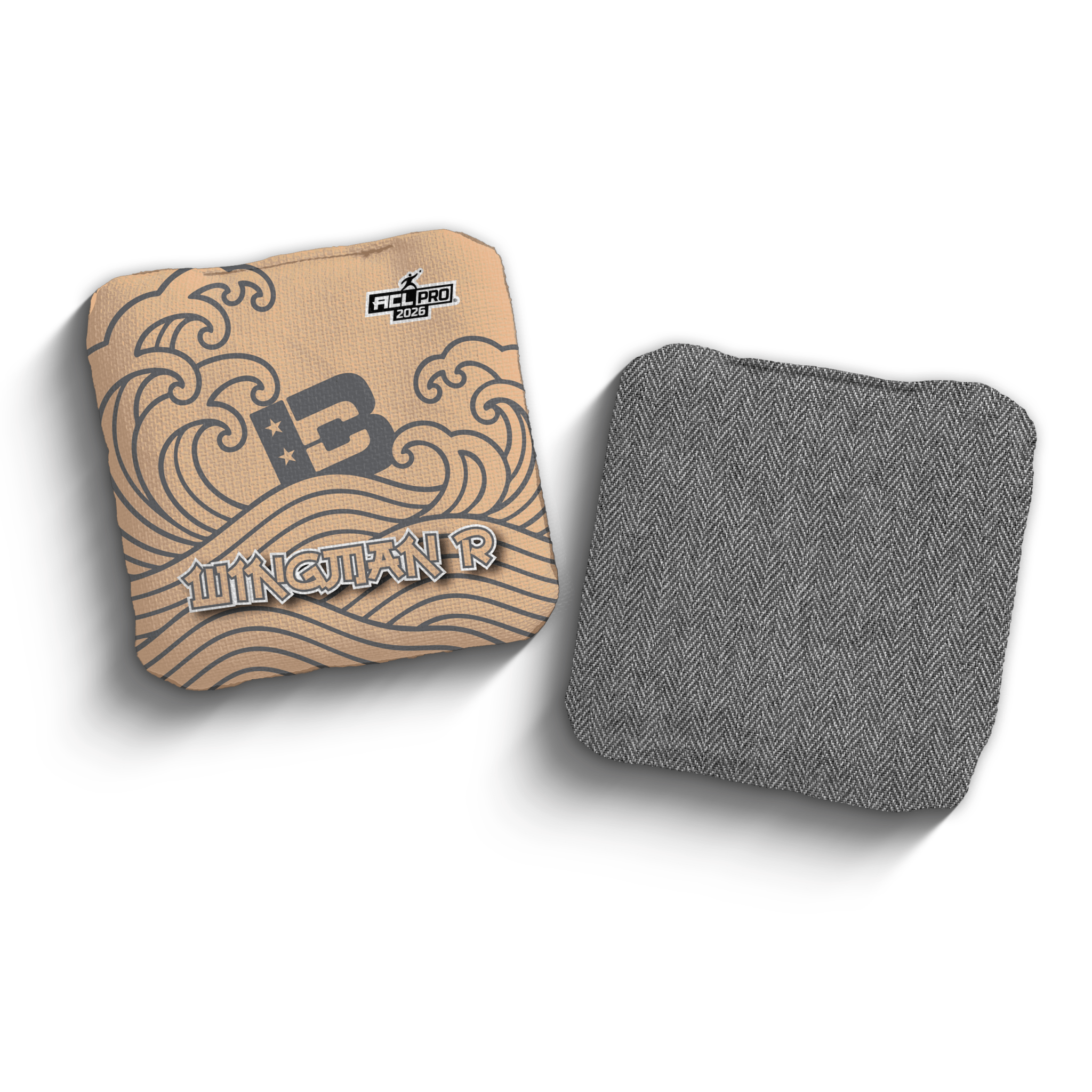 2026 Brotherhood Cornhole Wingman Japanese Wave Edition ACL Pro Stamped Cornhole Bags - Brotherhood Cornhole