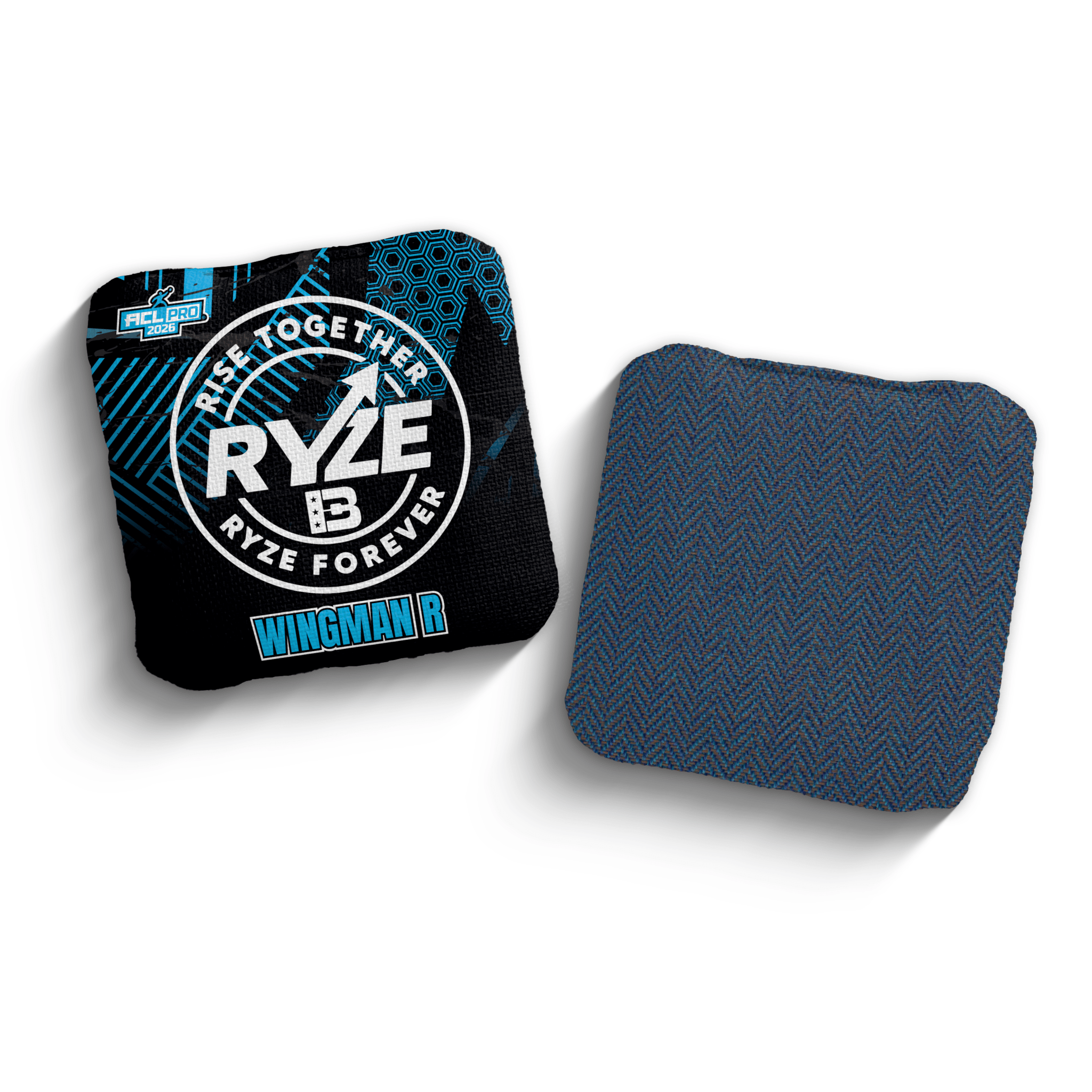 2026 Brotherhood Cornhole Wingman Ryze Cornhole Collaboration ACL Pro Stamped Cornhole Bags - Brotherhood Cornhole