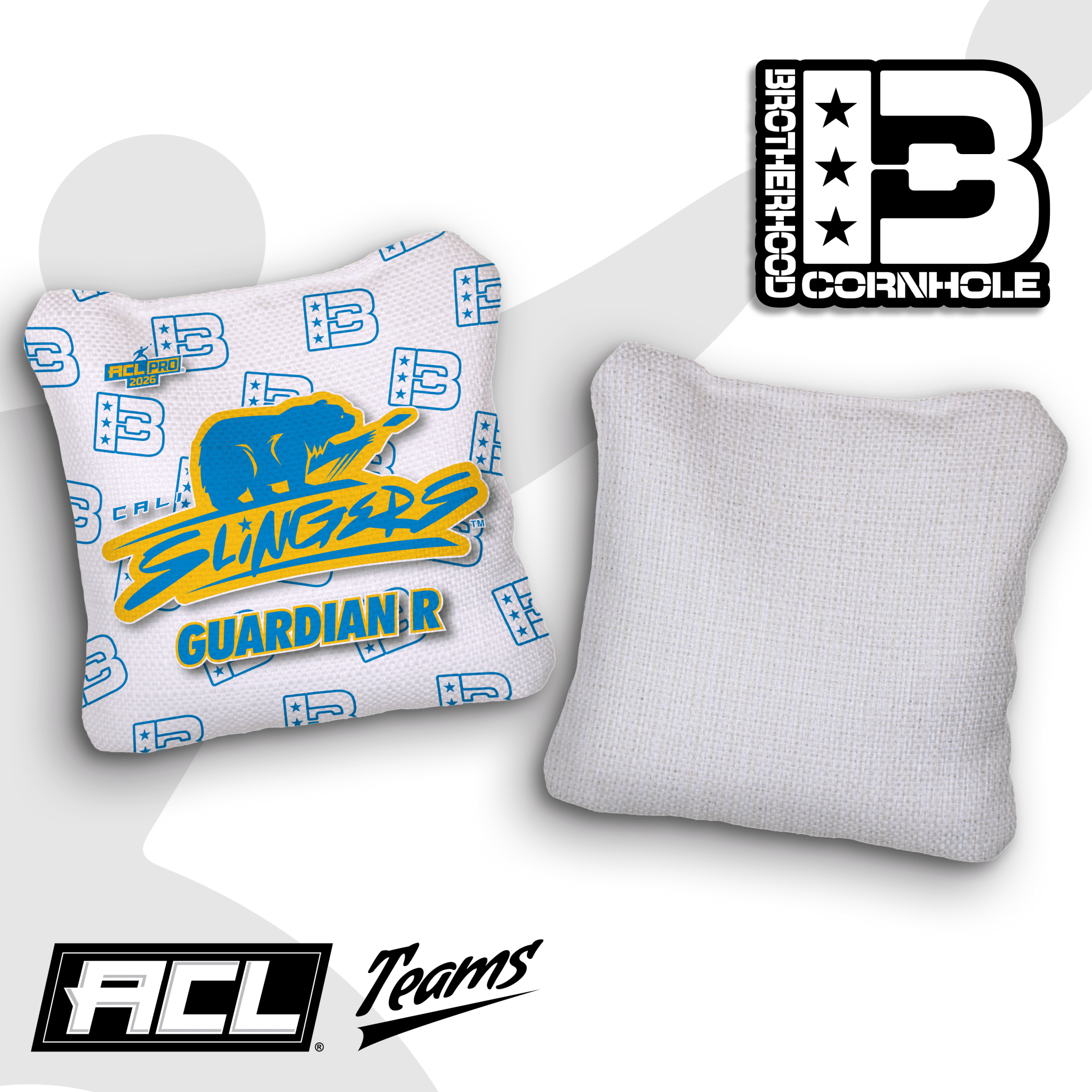 2026 Cali Slingers Pro Team Guardian Cornhole Bags – ACL Pro Stamped - Brotherhood Cornhole