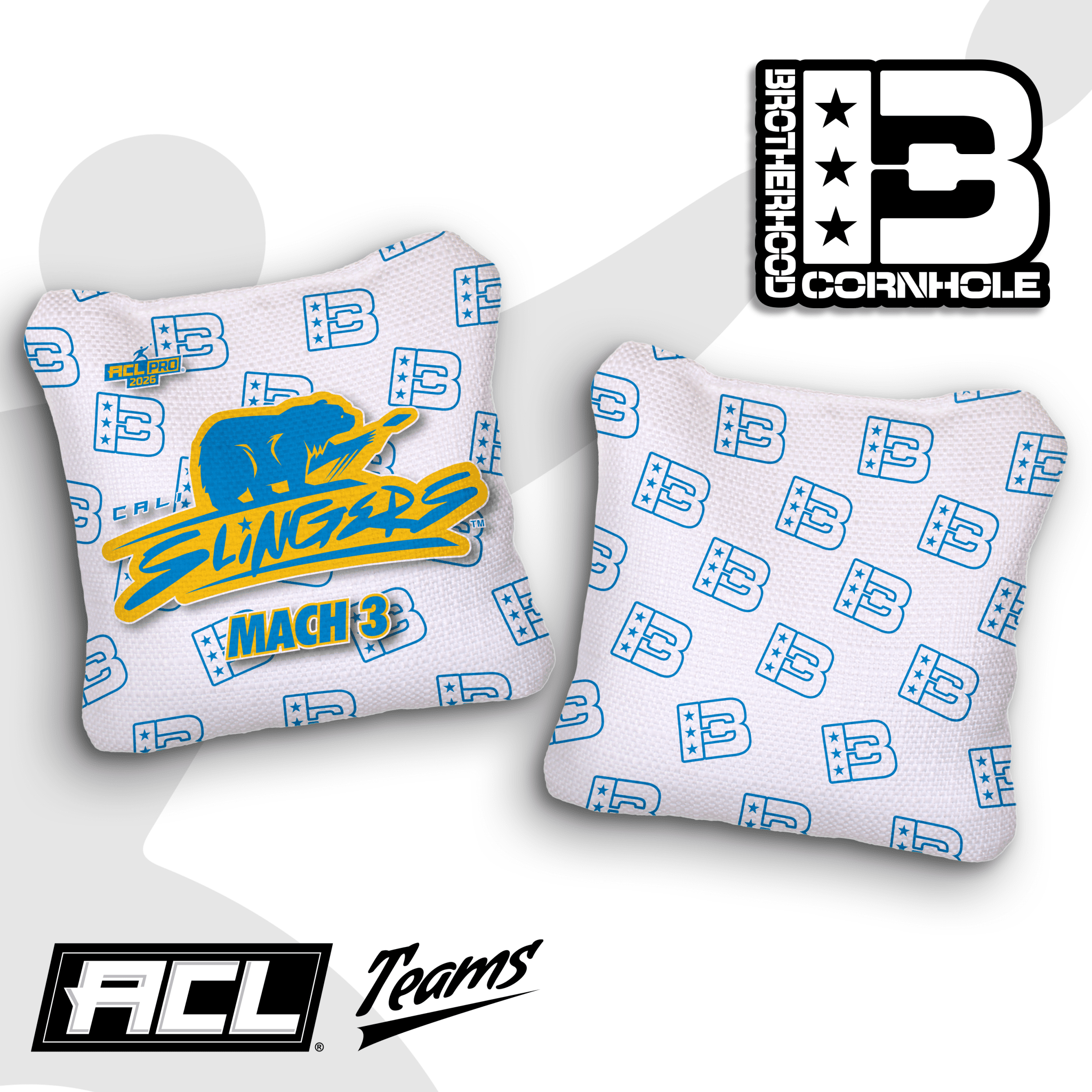 2026 Cali Slingers Pro Team Mach 3 Cornhole Bags – ACL Pro Stamped - Brotherhood Cornhole