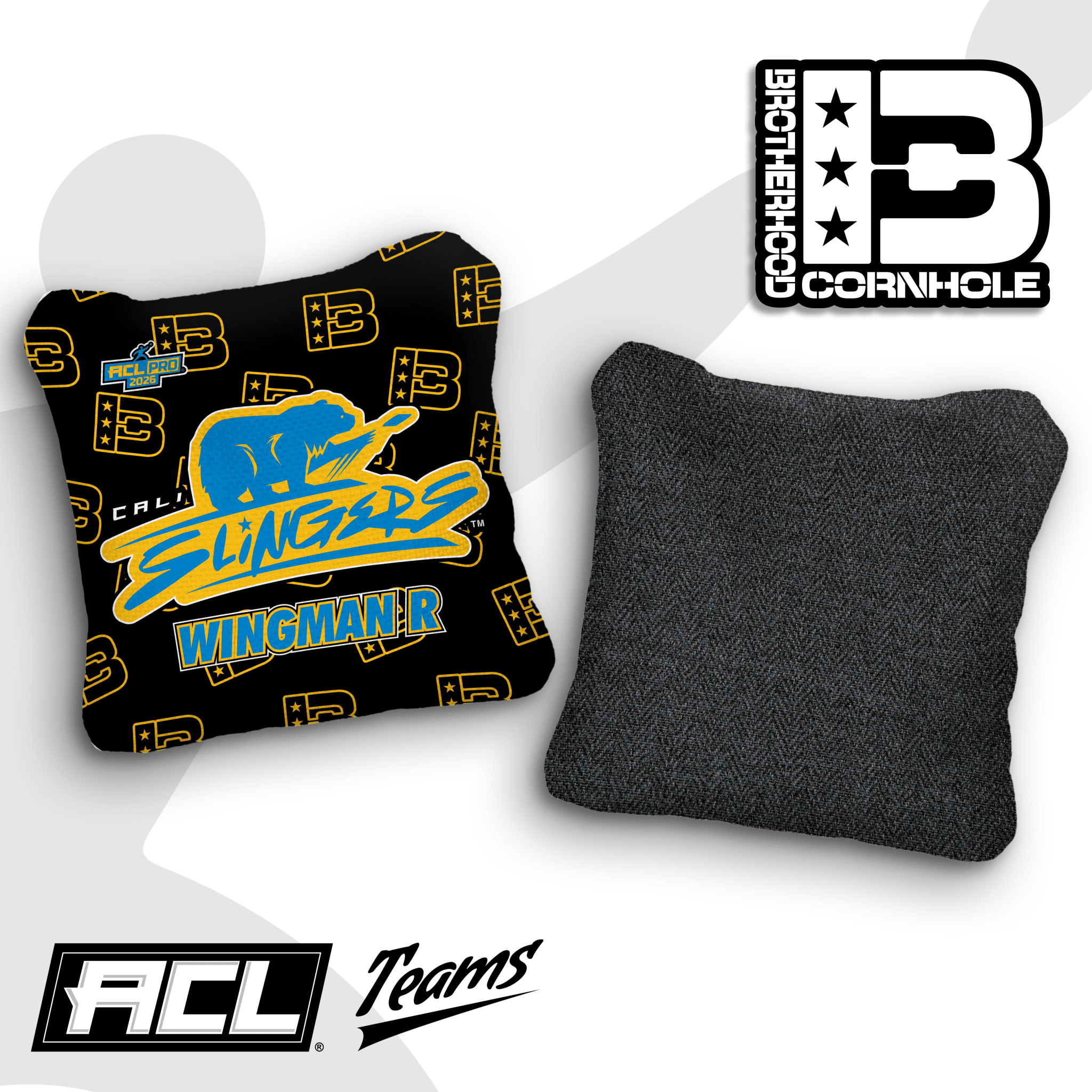 2026 Cali Slingers Pro Team Wingman Cornhole Bags – ACL Pro Stamped - Brotherhood Cornhole