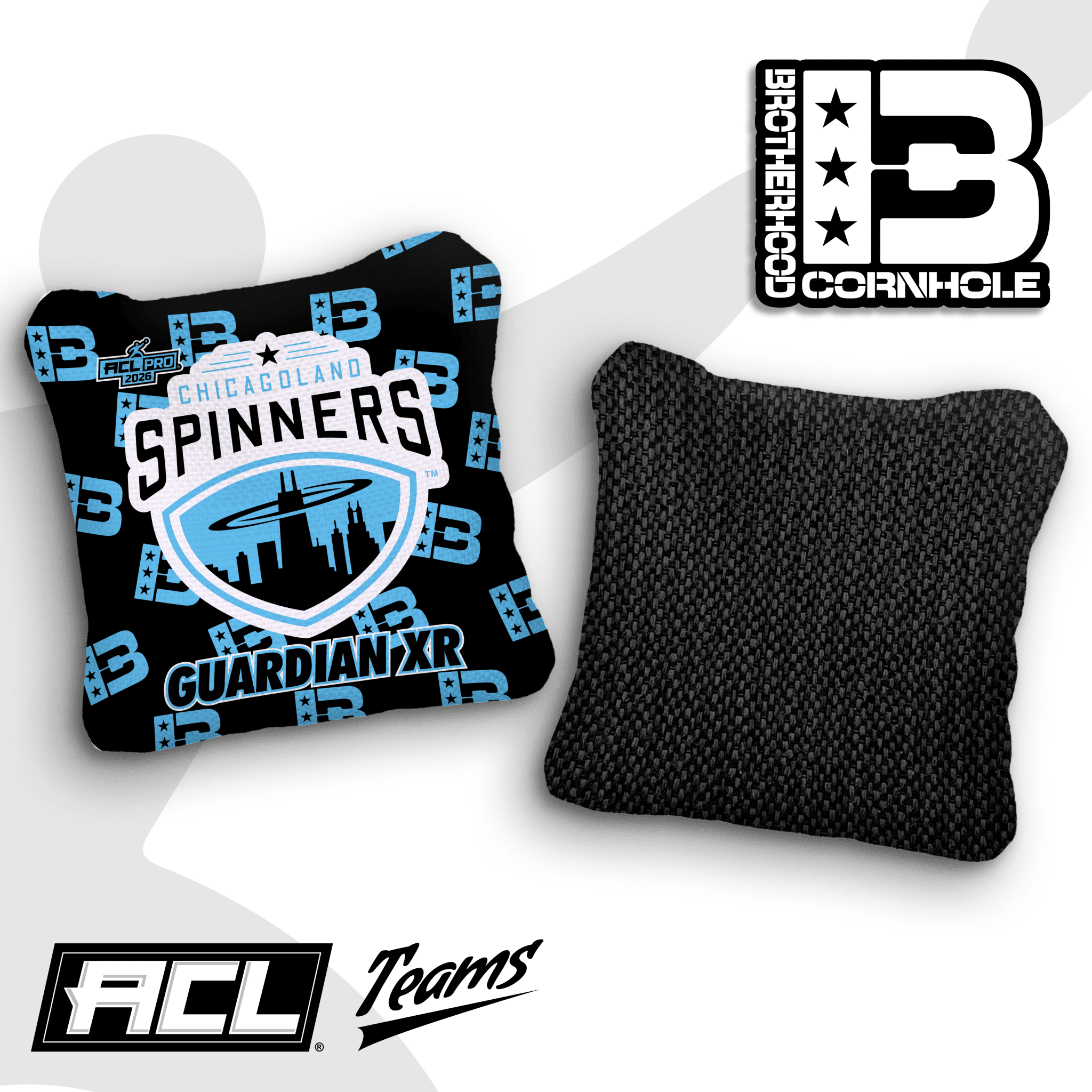 2026 Chicagoland Spinners Pro Team Guardian X Cornhole Bags – ACL Pro Stamped - Brotherhood Cornhole