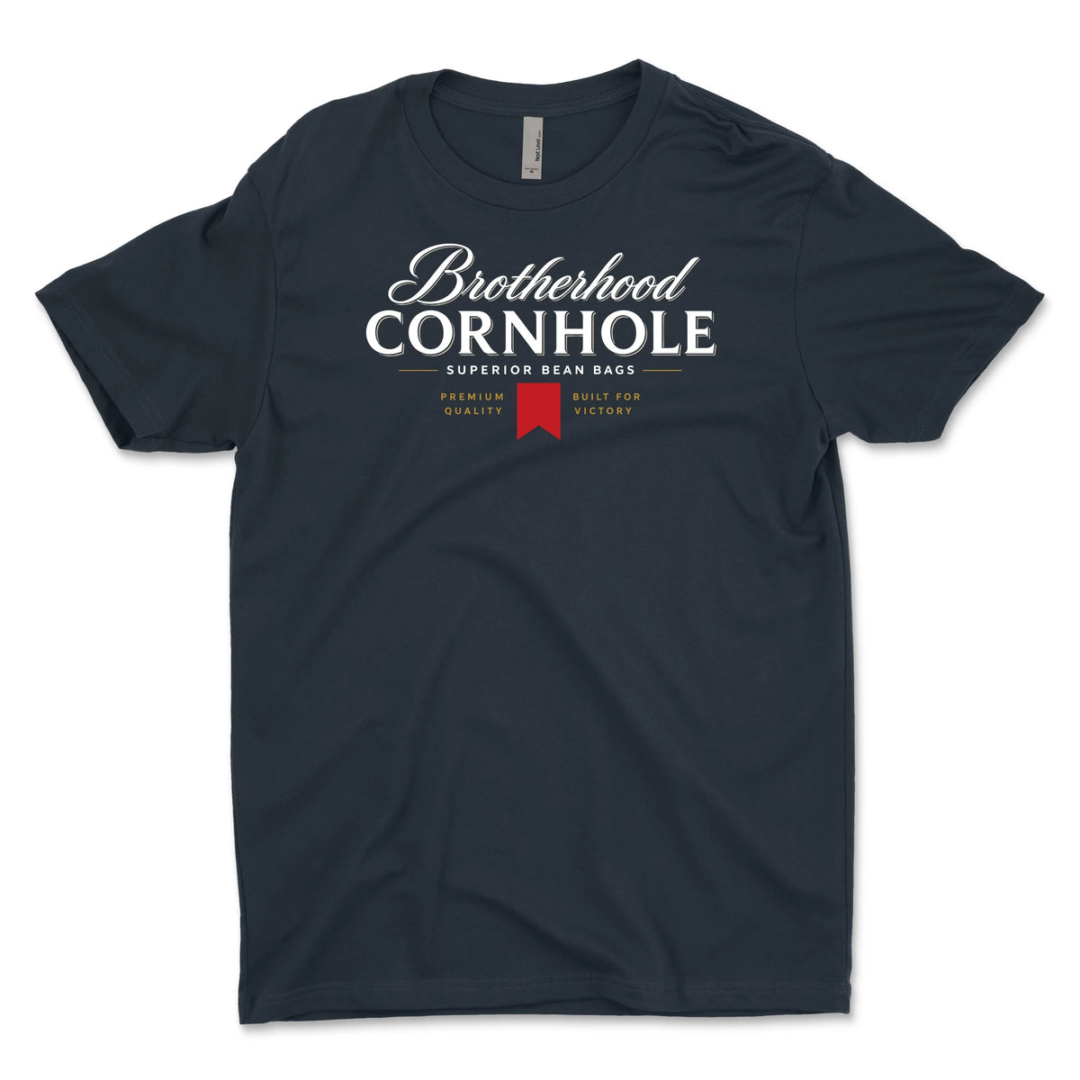Brotherhood Cornhole Superior Bean Bags T-Shirt - Navy