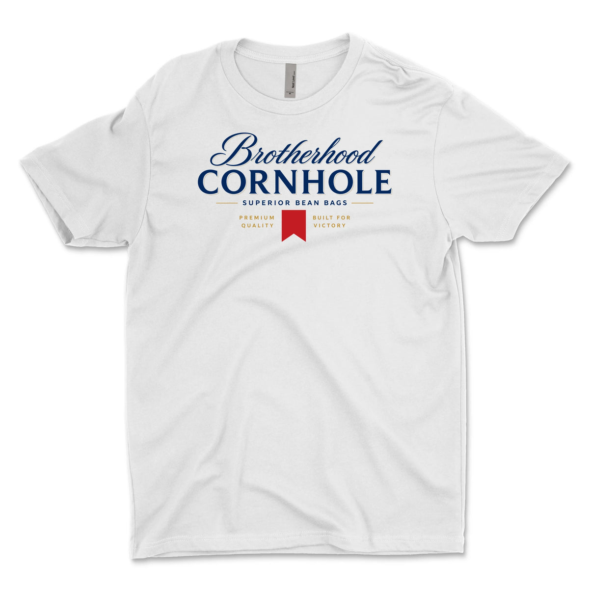 Brotherhood Cornhole Superior Bean Bags T-Shirt - White