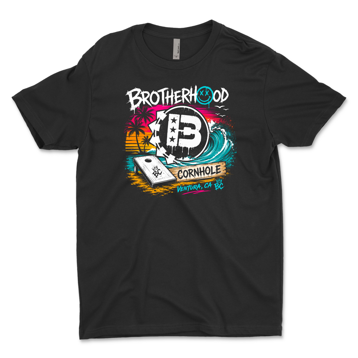 Men's Brotherhood Cornhole "Beach Punk" T-Shirt
