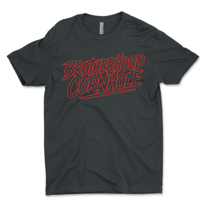 Men's Brotherhood Cornhole Ink Red T-Shirt
