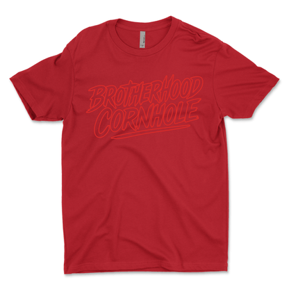Men's Brotherhood Cornhole Ink Red T-Shirt