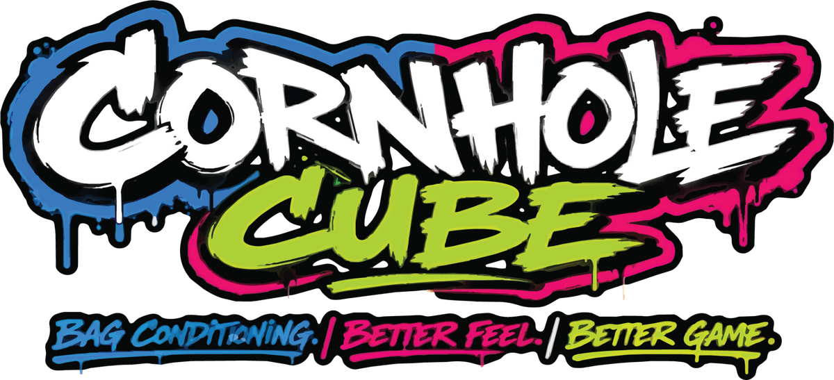Cornhole Cube branding and tagline